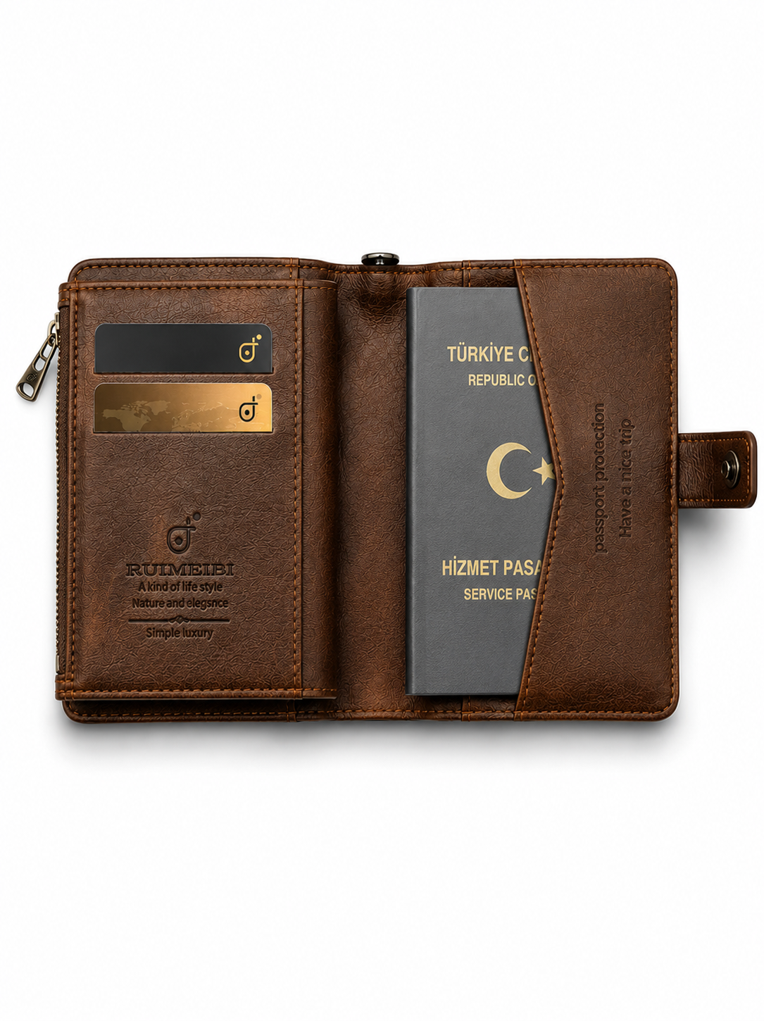 Boardingpass Brown Deri Cüzdan ve PasaportlukCüzdan ve KartlıkWATCHOFROYALBoardingpassBoardingpass Brown Deri Cüzdan ve Pasaportluk