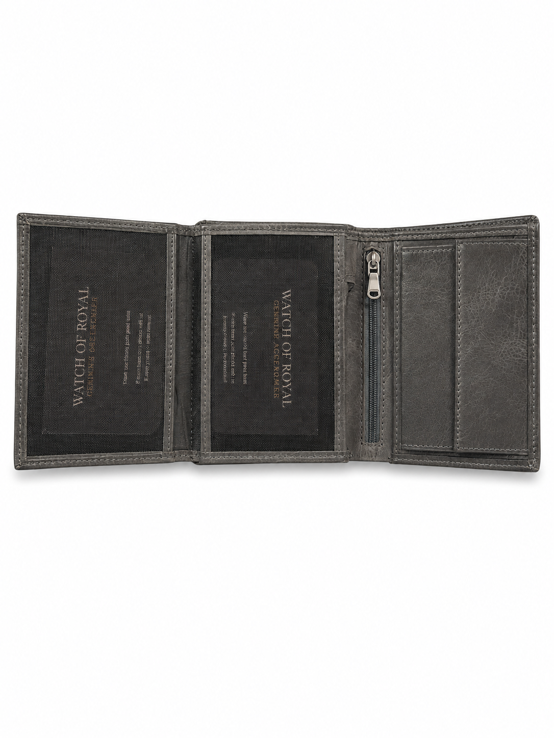 COOPER GREY GENUINE LEATHER WALLETWalletWATCHOFROYALCPRCRZYGRCOOPER GREY GENUINE LEATHER WALLET