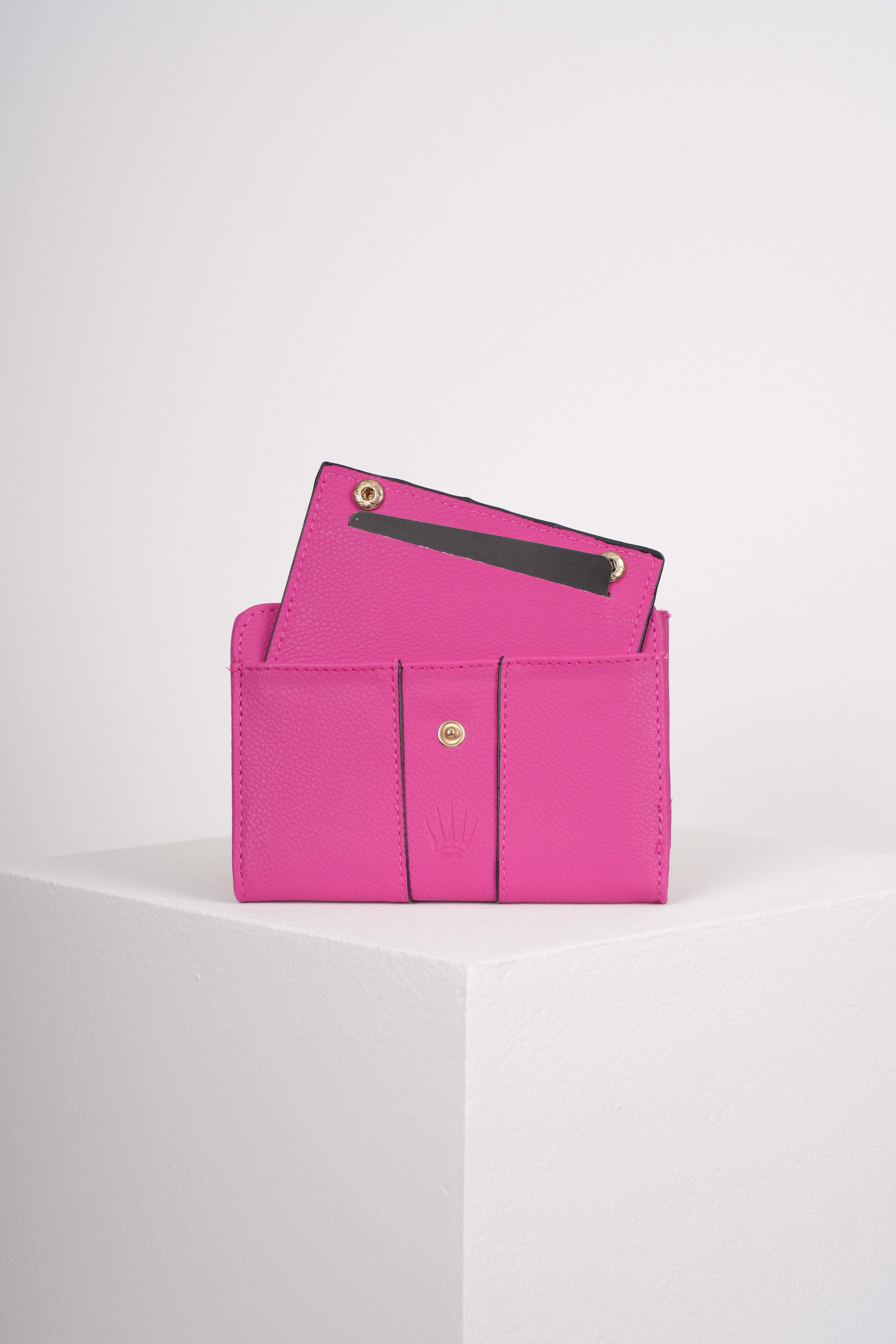 EVA  PINK VEGAN LEATHER WALLET CARD HOLDERWalletWATCHOFROYALEVAEVA  PINK VEGAN LEATHER WALLET CARD HOLDER