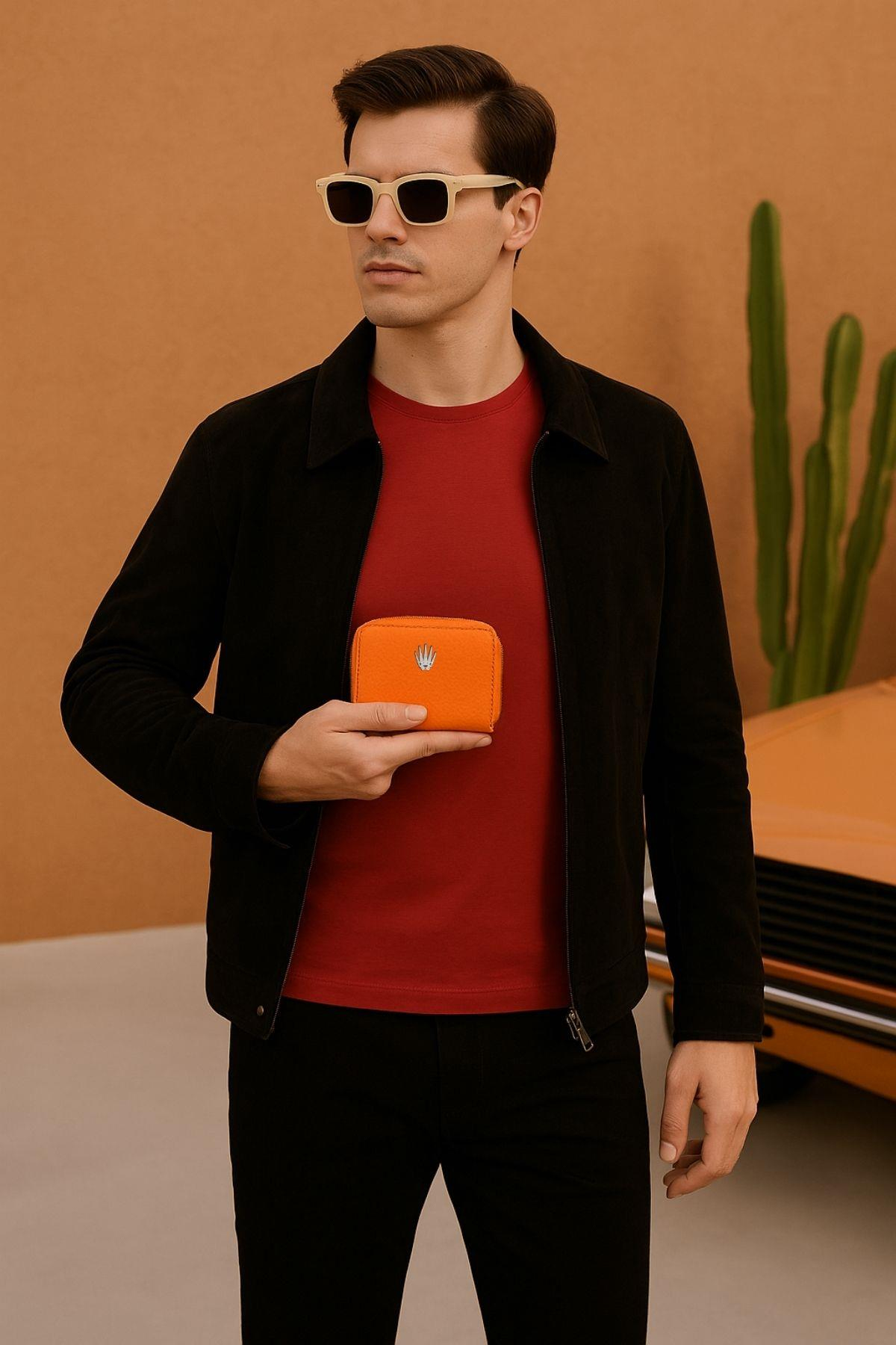 Lyon Turuncu Hakiki Deri Cüzdan Kartlık WalletWATCHOFROYALLyonLyon Turuncu Hakiki Deri Cüzdan Kartlık 