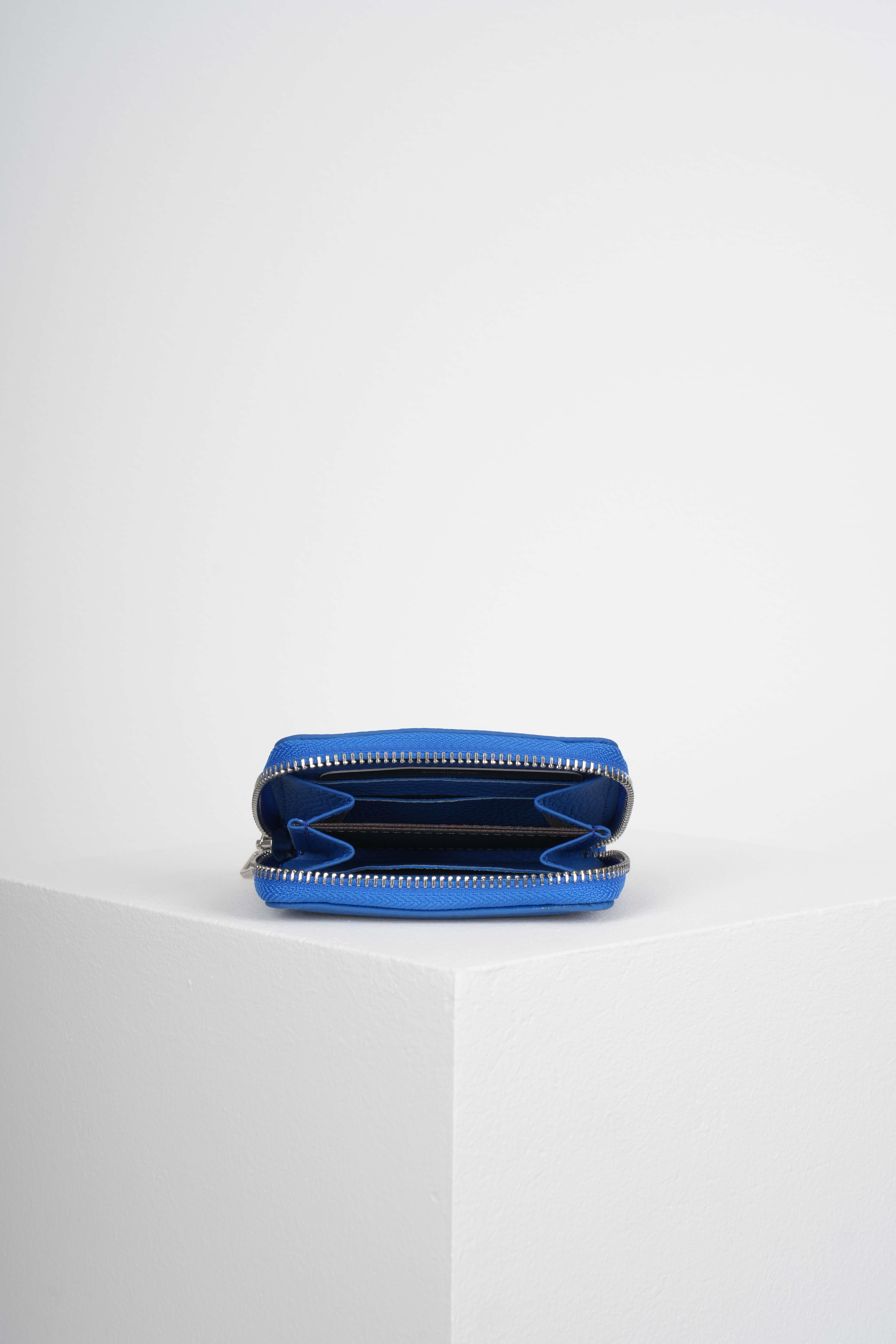 Deri Cüzdan Kartlık Cüzdan ve KartlıkWATCHOFROYALLyonLyon Mavi Hakiki Deri Cüzdan Kartlık