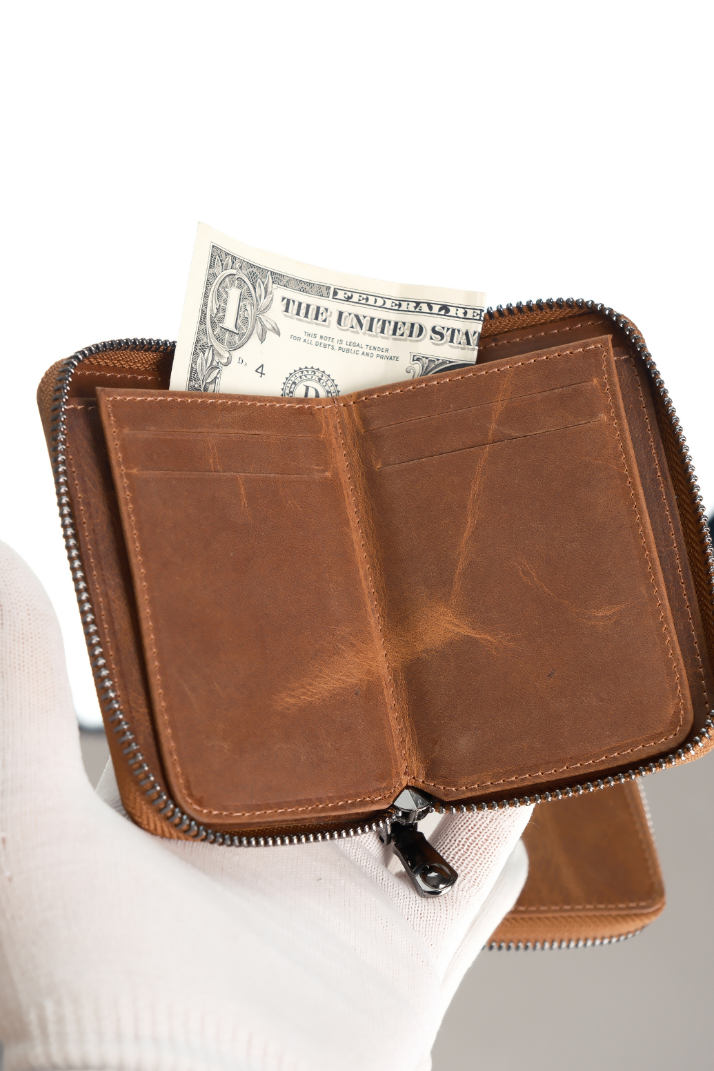 PETTY ZIPPER CRAZY TAN MINI WALLETWalletWATCHOFROYALPETTYCRZYTBAPETTY ZIPPER CRAZY TAN MINI WALLET