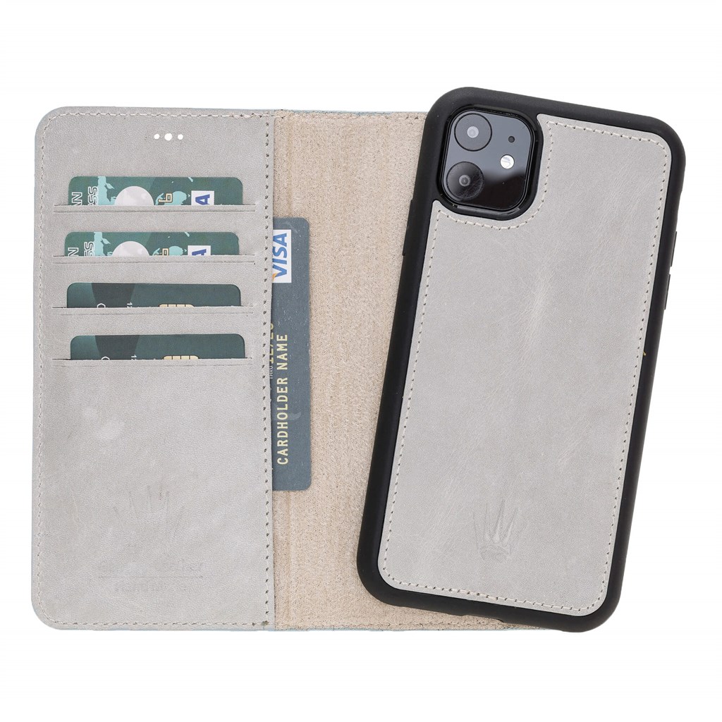 MAGIC WALLET IPHONE 11 BEYAZ CUZDAN + KILIF