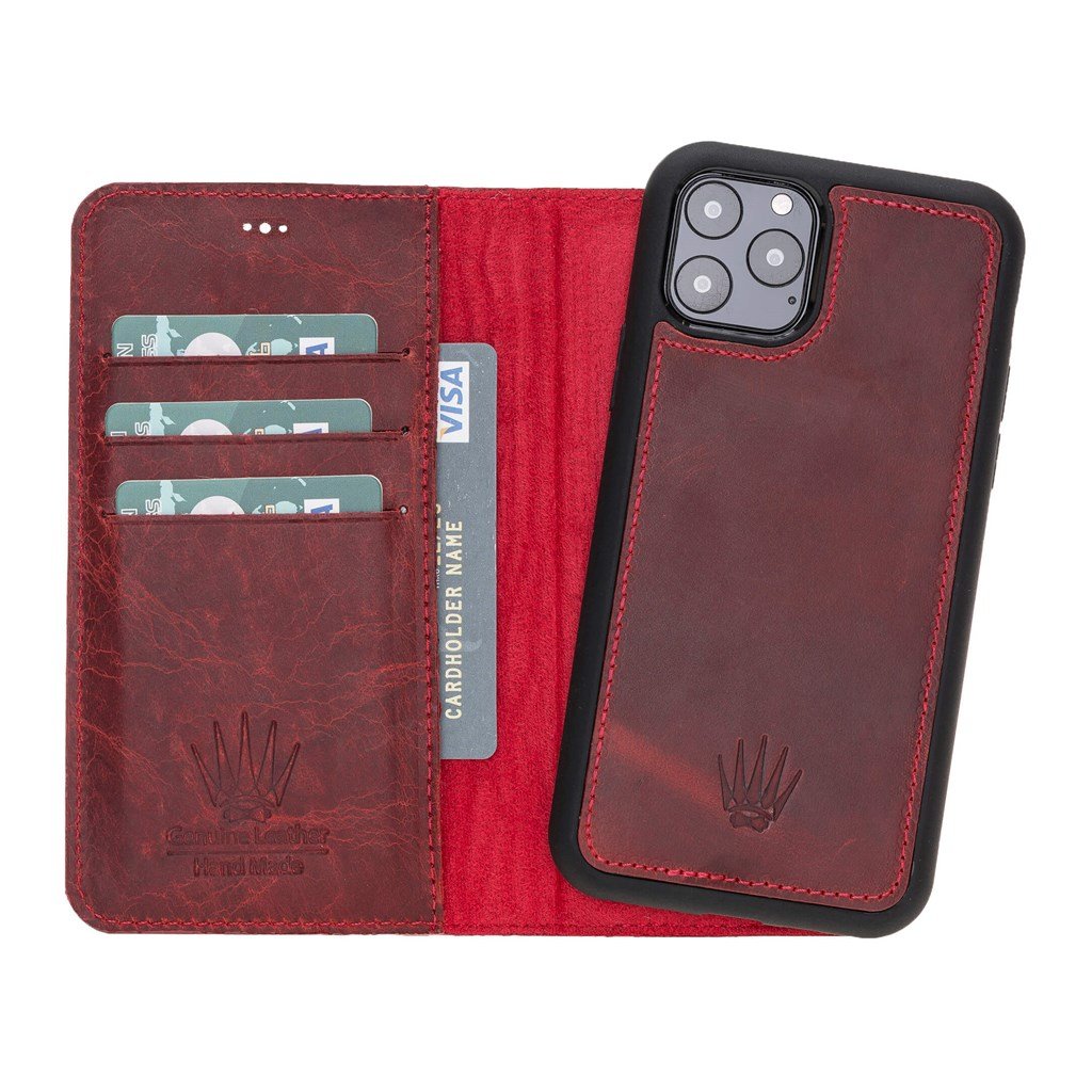 MAGIC WALLET IPHONE 11 PRO BURGUNDY WALLET + CASE