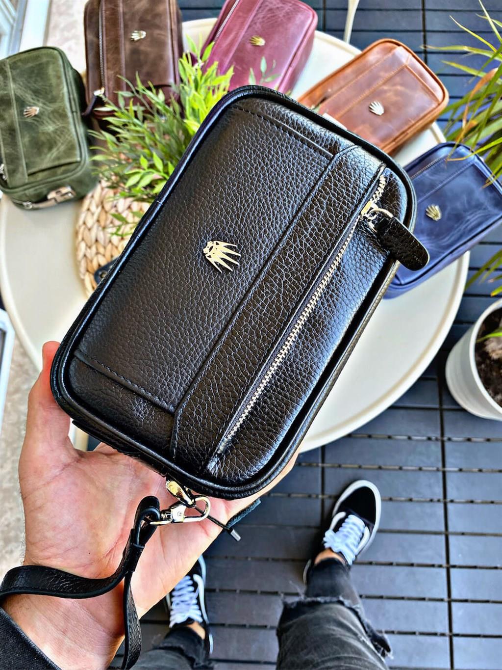 FOREST BLACK HAKİKİ DERİ EL ÇANTASIWALLETCÜZDAN & ELÇANTASIFRSTBLCKFOREST BLACK HAKİKİ DERİ EL ÇANTASI