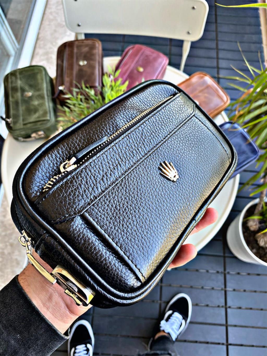 FOREST BLACK HAKİKİ DERİ EL ÇANTASIWALLETCÜZDAN & ELÇANTASIFRSTBLCKFOREST BLACK HAKİKİ DERİ EL ÇANTASI