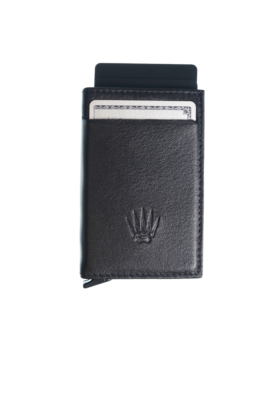 GenuIne Leather 10 Card CapacIty RFID Protected MechanIsm Card Holder Arsel BlackWalletWATCHOFROYALKARTLIKGenuIne Leather 10 Card CapacIty RFID Protected MechanIsm Card Holder Arsel Black