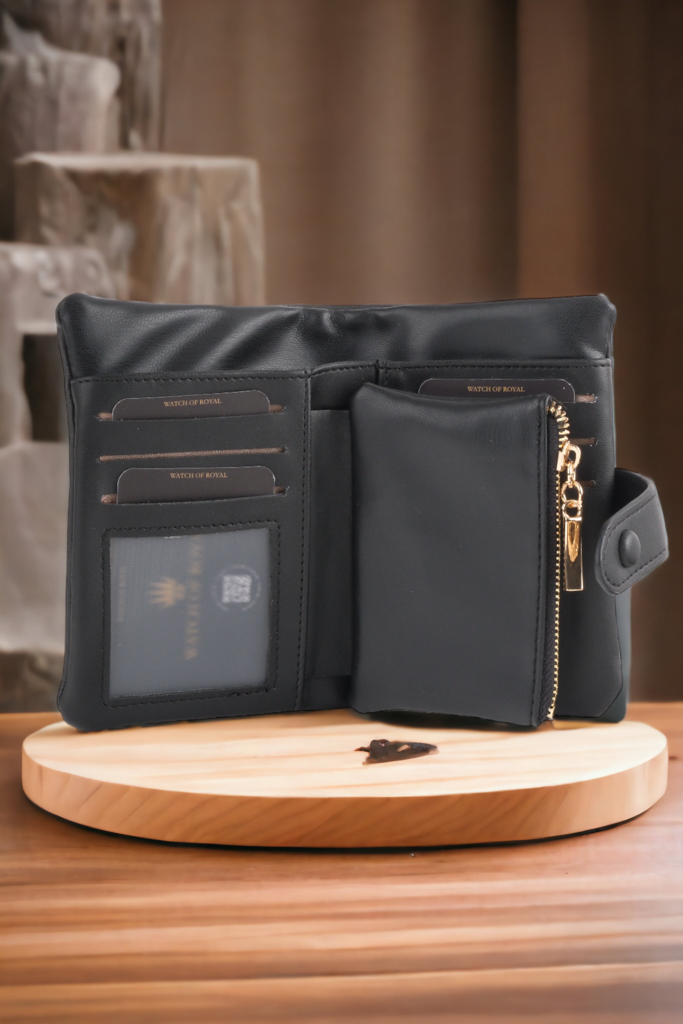 SİYAH KARTLIK VE CÜZDAN 6 ADET KART BÖLMELİ ÇITÇIT KİLİT SİSTEMLİ TASARIM CÜZDAN RODICAWALLET & CARDHOLDERWATCHOFROYALRODICASİYAH KARTLIK VE CÜZDAN 6 ADET KART BÖLMELİ ÇITÇIT KİLİT SİSTEMLİ TASARIM CÜZDAN RODICA