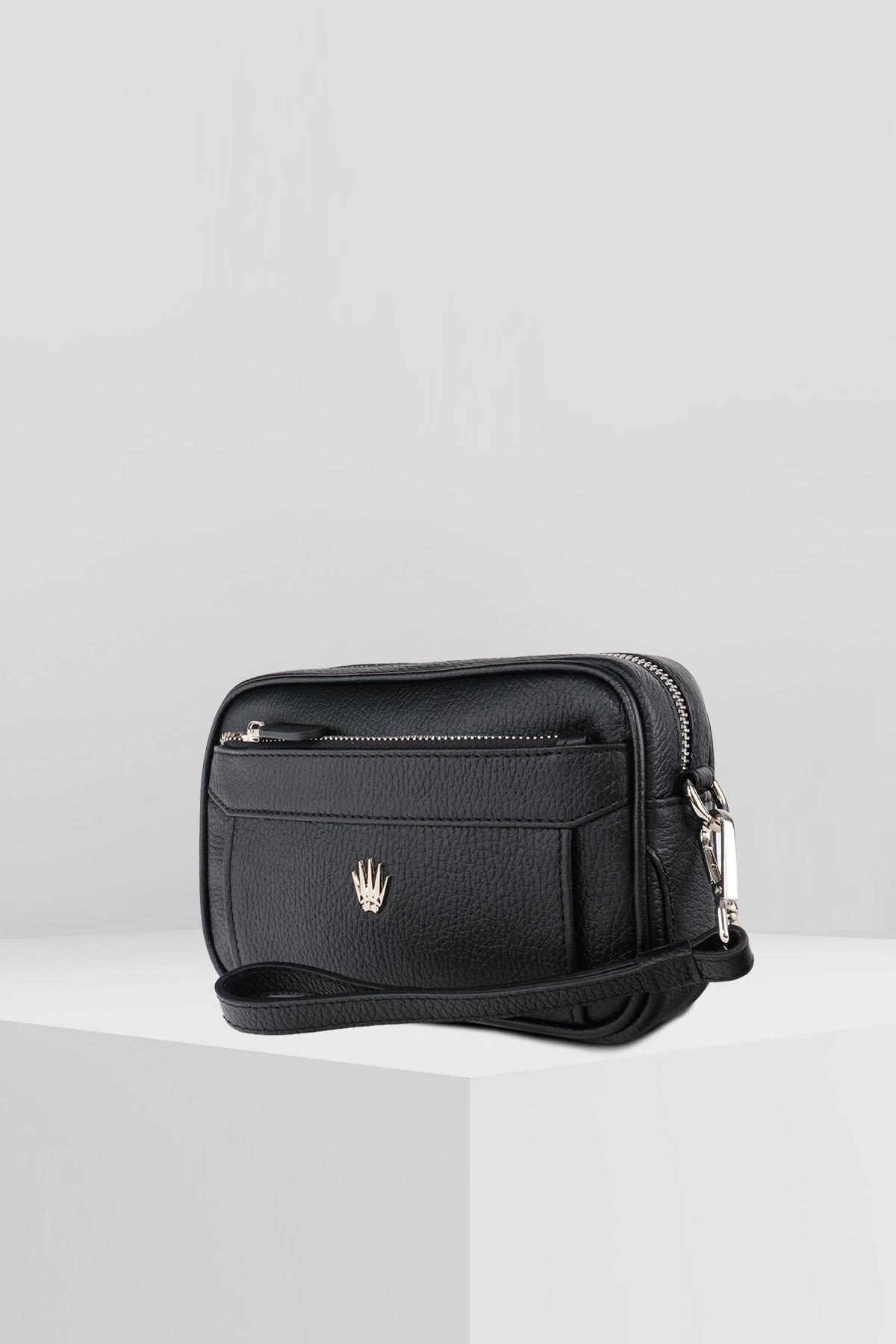 FOREST BLACK ŞİFRHANDİ GENUINE LEATHER HAND BAGHand BagWATCHOFROYALFRSTBLCKFOREST BLACK ŞİFRHANDİ GENUINE LEATHER HAND BAG