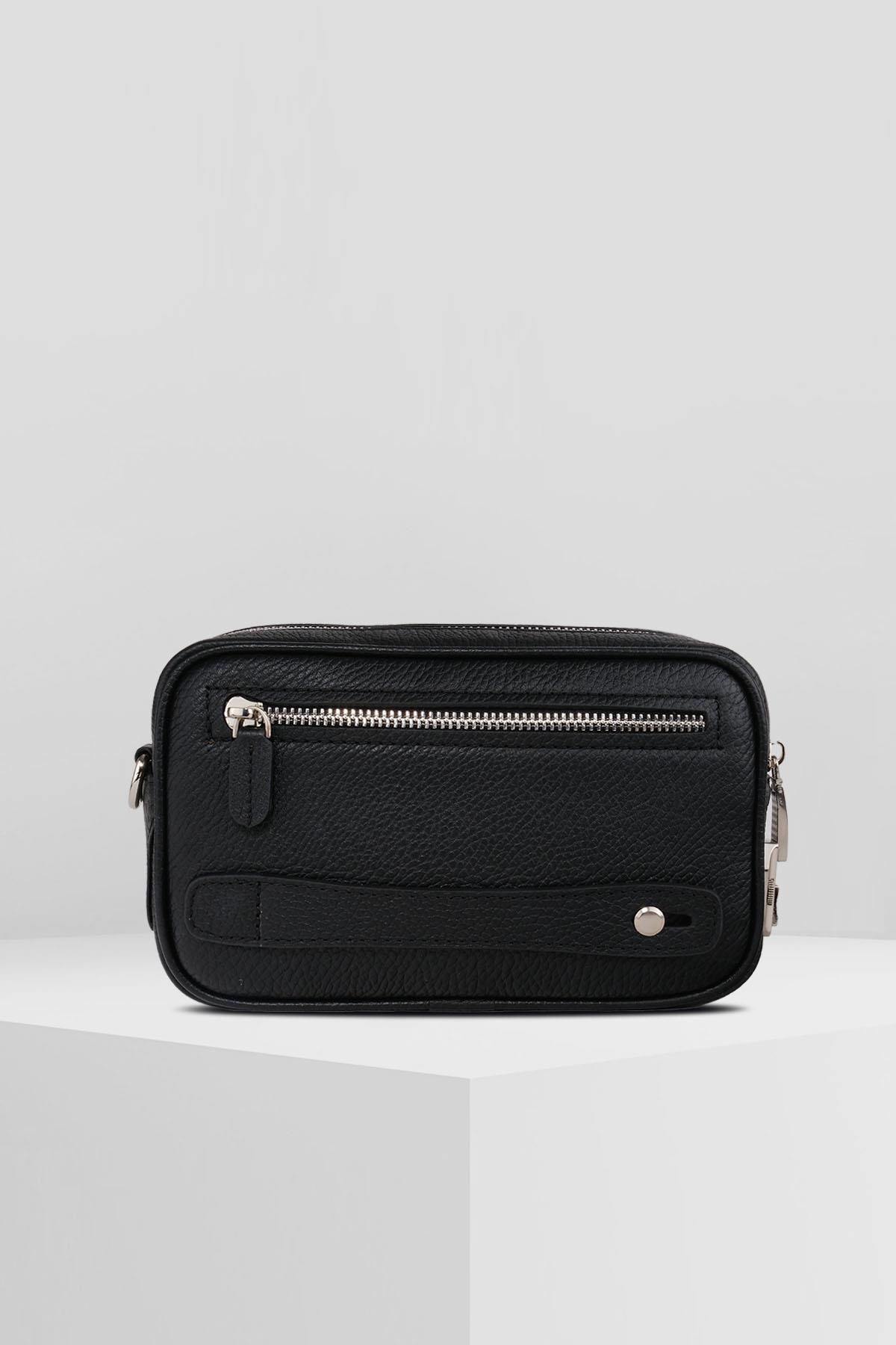 FOREST BLACK ŞİFRHANDİ GENUINE LEATHER HAND BAGHand BagWATCHOFROYALFRSTBLCKFOREST BLACK ŞİFRHANDİ GENUINE LEATHER HAND BAG