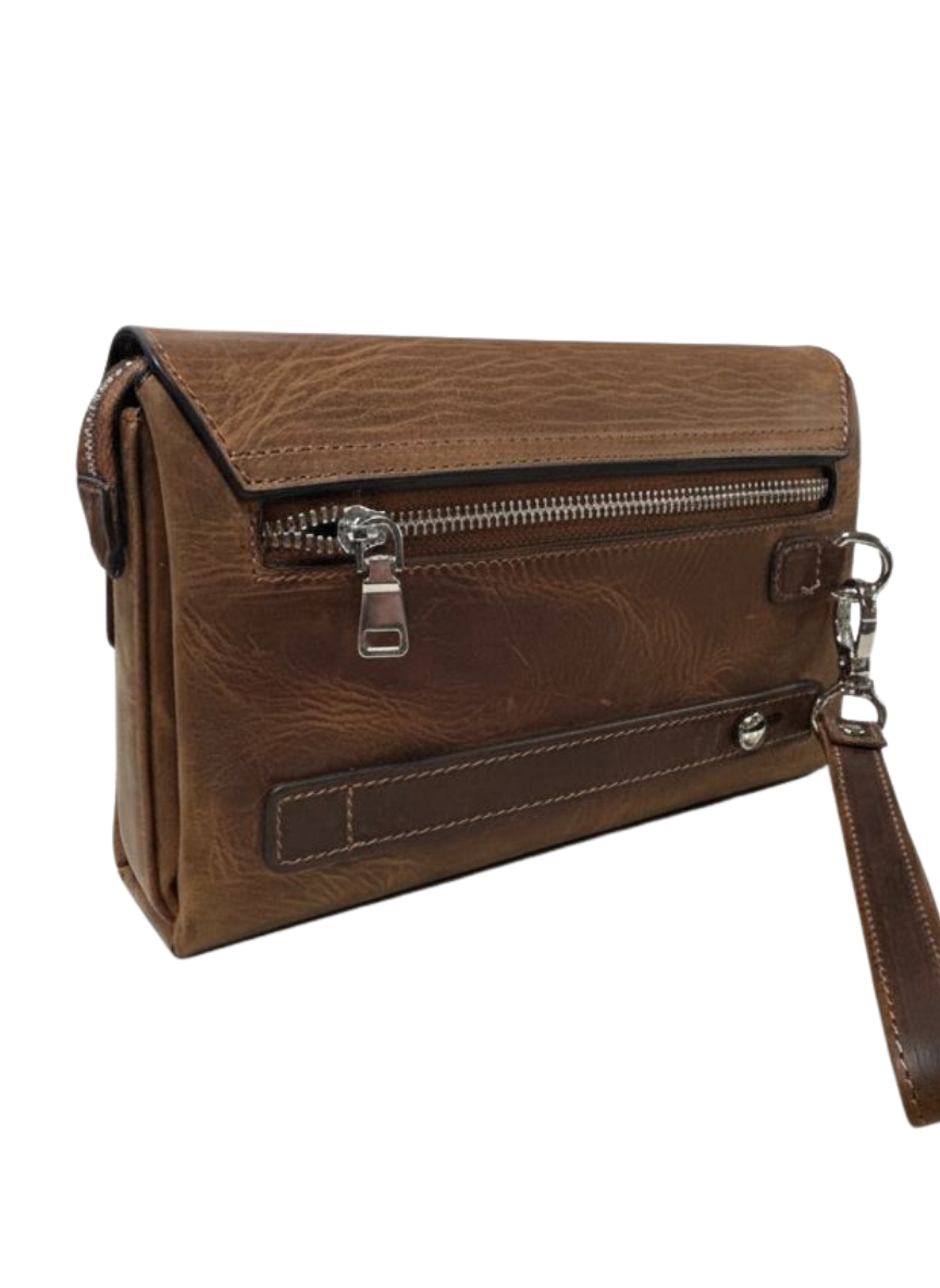 Logic Clucth  Crazy Taba Parmak İzi Kilitli Hakiki Deri El ÇantasıEl ÇantasıWATCHOFROYALLOGİCLogic Clucth  Crazy Taba Parmak İzi Kilitli Hakiki Deri El Çantası