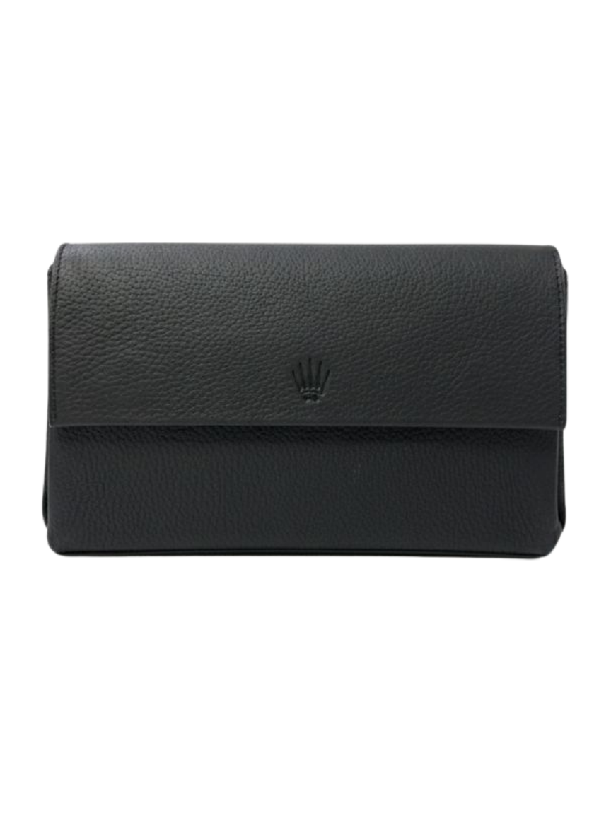 Logic Clucth  Siyah  Parmak İzi Kilitli Hakiki Deri El ÇantasıHand BagWATCHOFROYALLOGİCLogic Clucth  Siyah  Parmak İzi Kilitli Hakiki Deri El Çantası