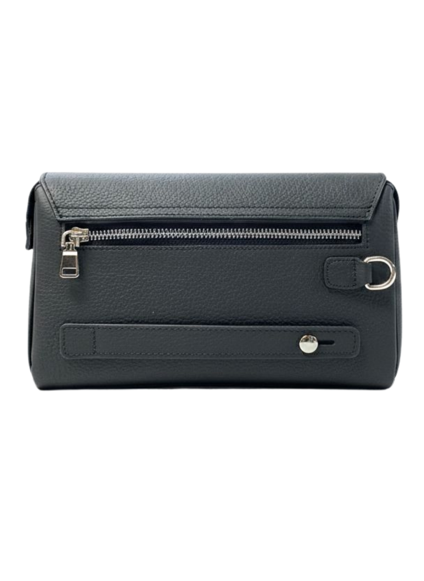 Logic Clucth  Siyah  Parmak İzi Kilitli Hakiki Deri El ÇantasıHand BagWATCHOFROYALLOGİCLogic Clucth  Siyah  Parmak İzi Kilitli Hakiki Deri El Çantası