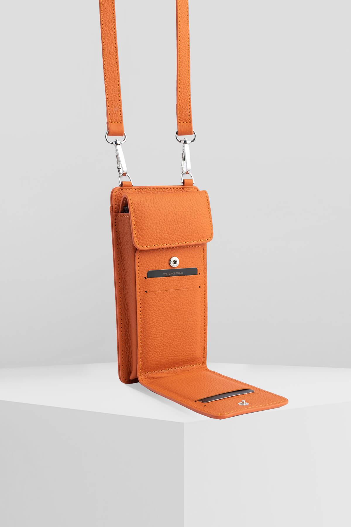 LUISA TURUNCU ASKILI TELEFON ÇANTASIHANDBAGWATCHOFROYALLUISALUISA TURUNCU ASKILI TELEFON ÇANTASI