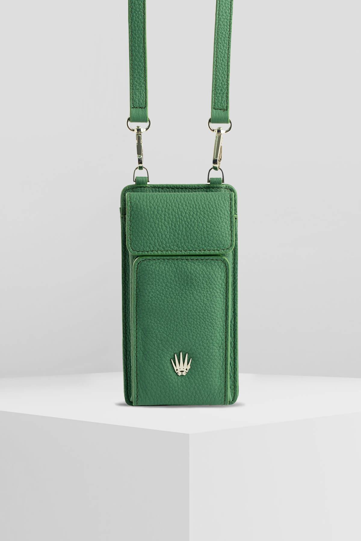 LUISA YEŞİL ASKILI TELEFON ÇANTASIHANDBAGWATCHOFROYALLUISALUISA YEŞİL ASKILI TELEFON ÇANTASI