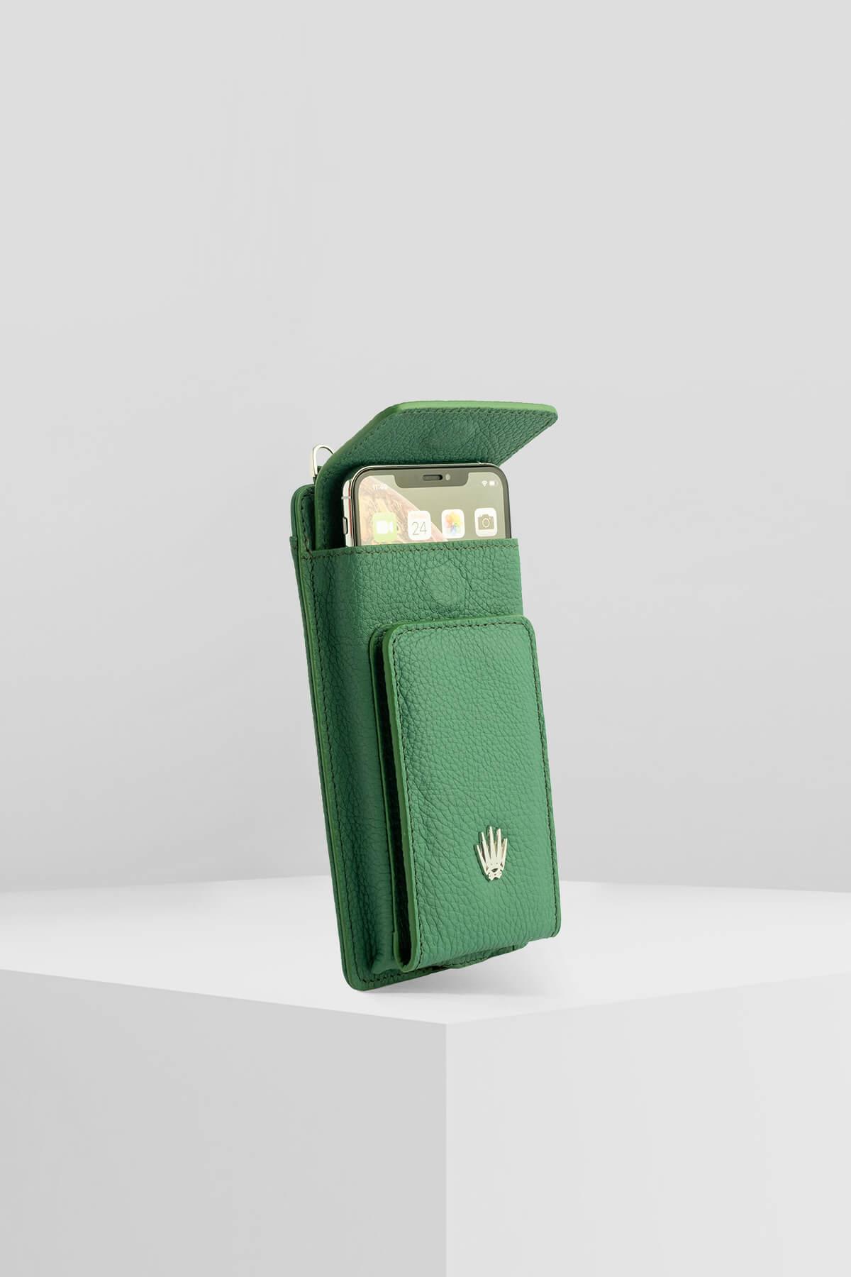 LUISA YEŞİL ASKILI TELEFON ÇANTASIHANDBAGWATCHOFROYALLUISALUISA YEŞİL ASKILI TELEFON ÇANTASI