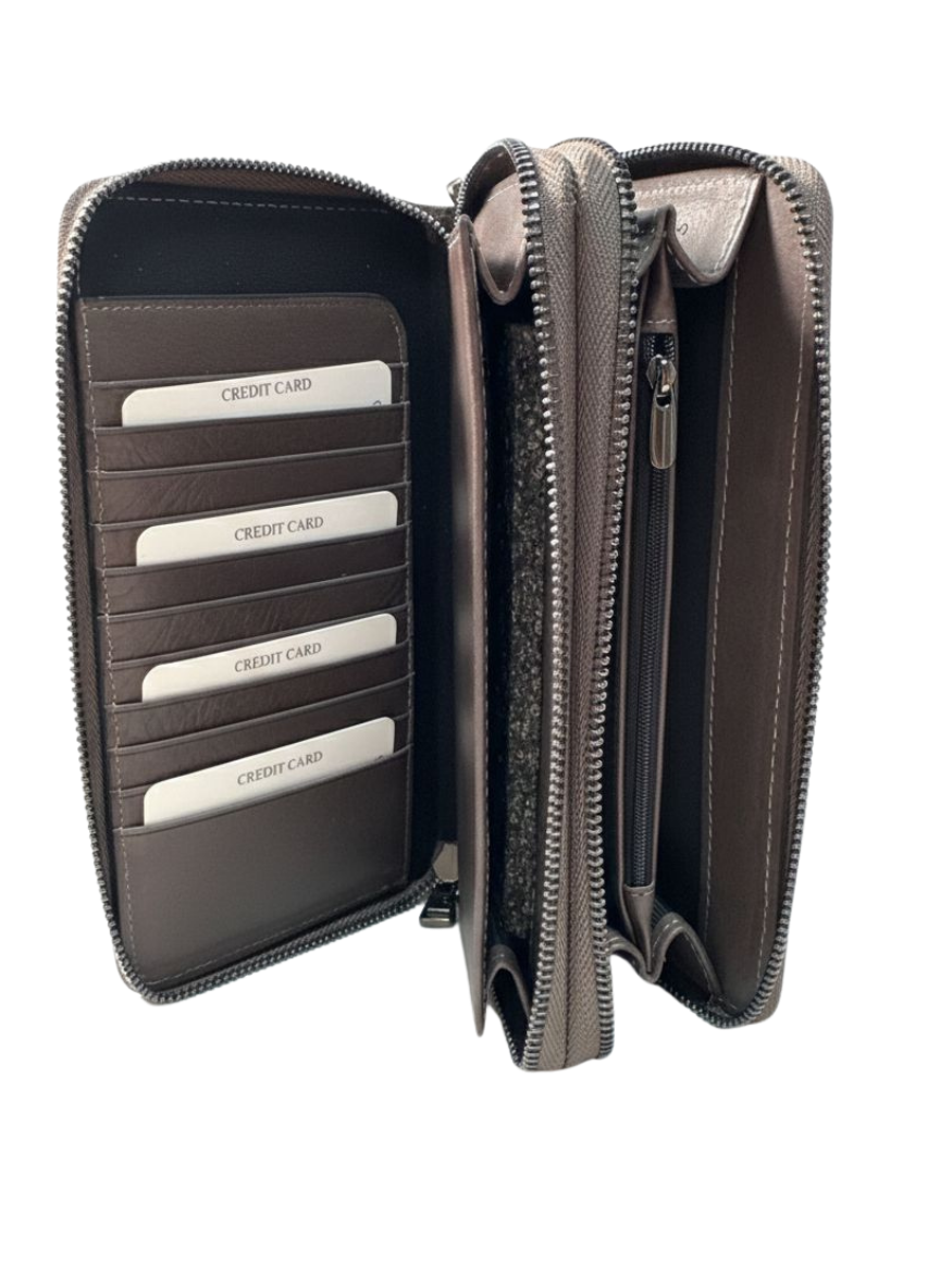 Tome Crazy Gri Hakiki Deri Telefon Cüzdanı,El ÇantasıHand BagWATCHOFROYALTomeTome Crazy Gri Hakiki Deri Telefon Cüzdanı,El Çantası