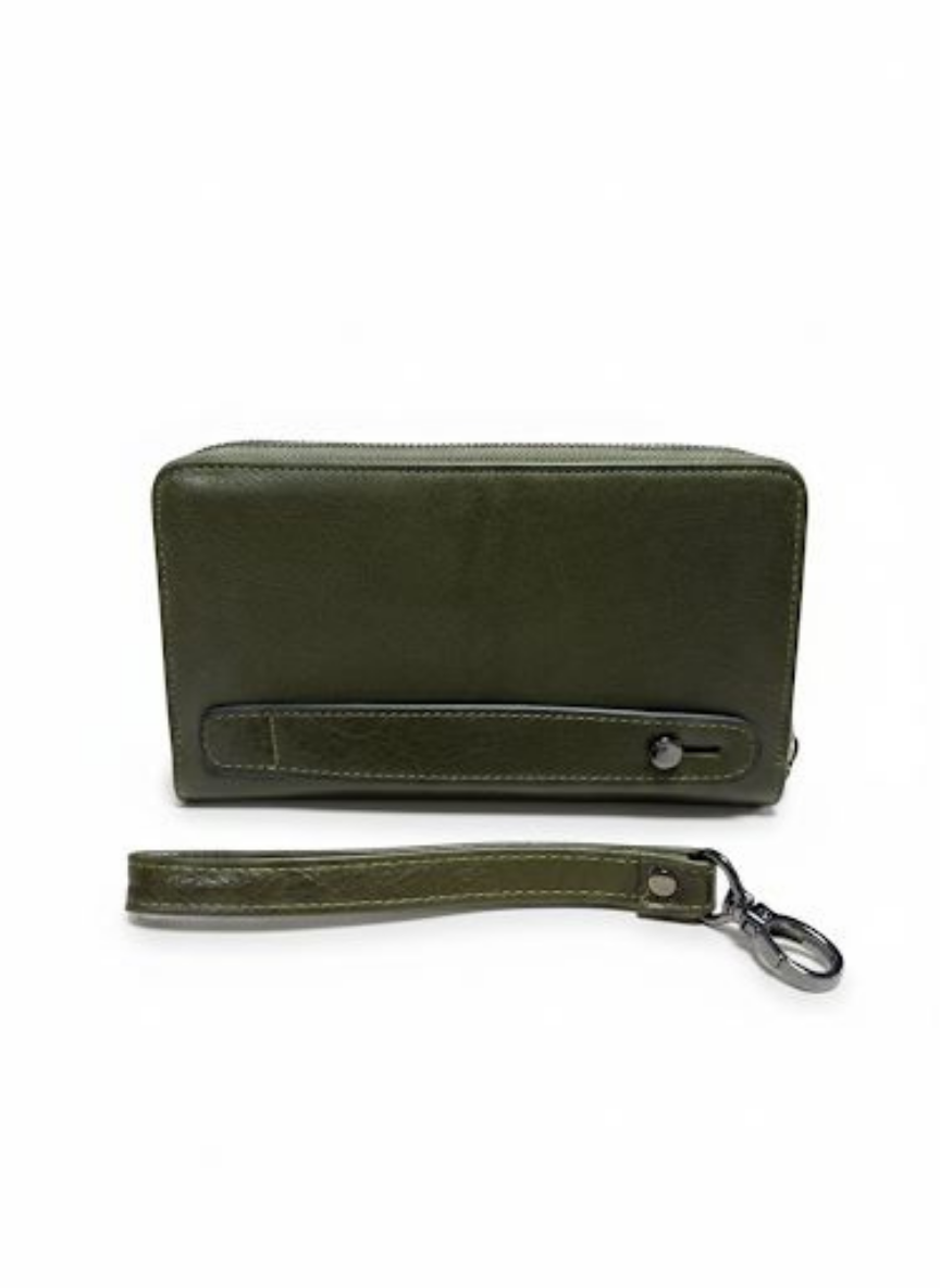 Tome Crazy Yeşil Hakiki Deri Telefon Cüzdanı,El ÇantasıHand BagWATCHOFROYALTomeTome Crazy Yeşil Hakiki Deri Telefon Cüzdanı,El Çantası