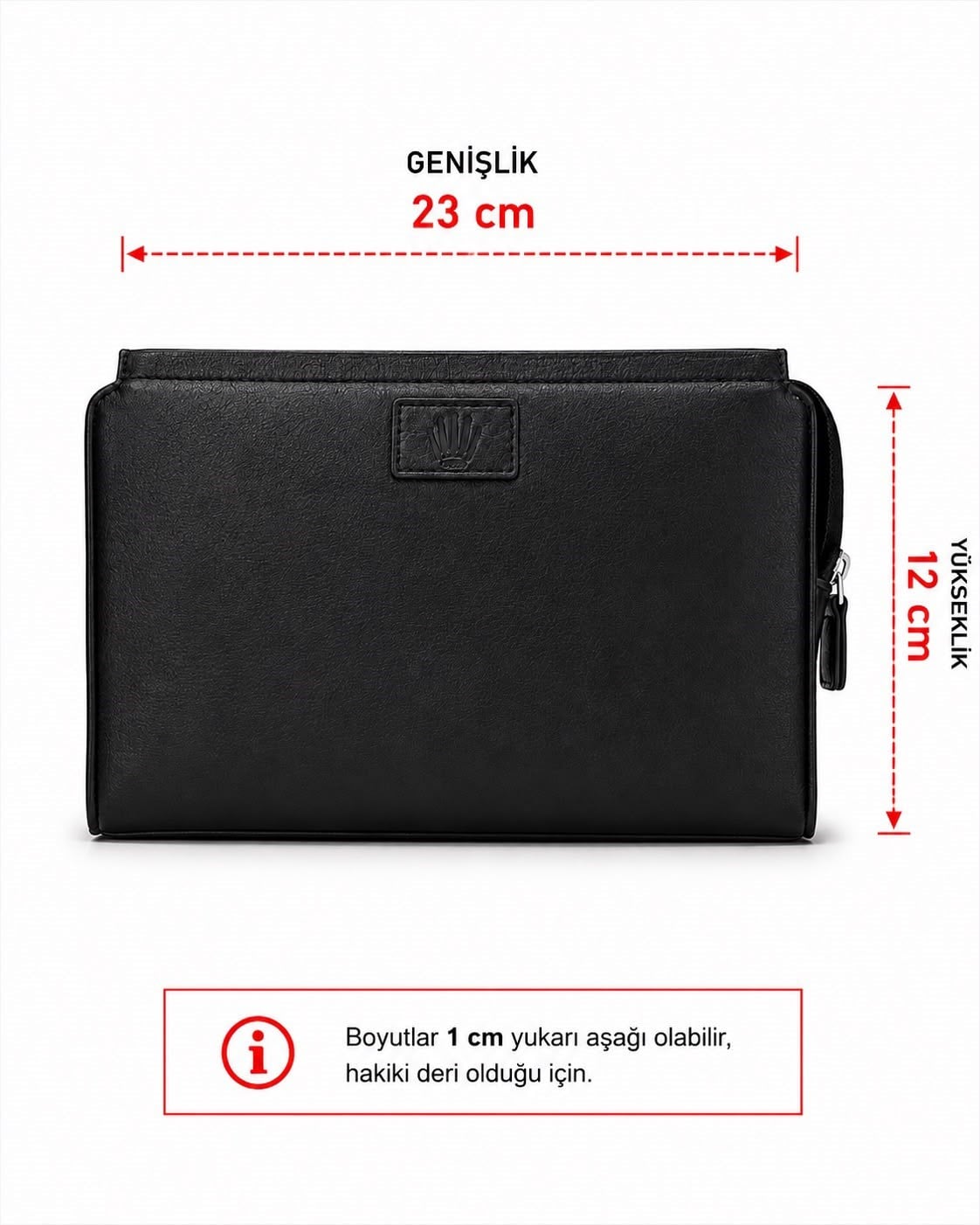 Vion Black Hakiki Deri El ÇantasıEl ÇantasıWATCHOFROYALvionVion Black Hakiki Deri El Çantası