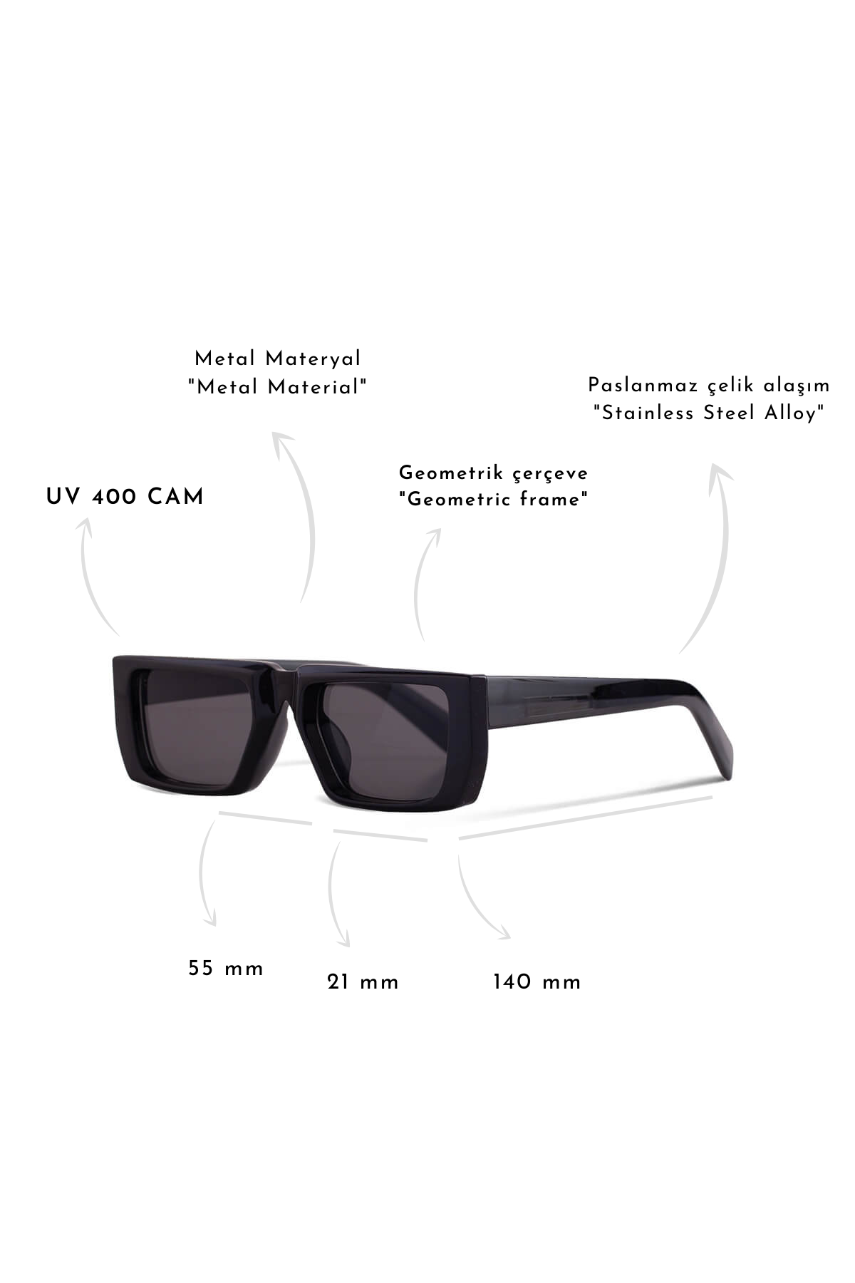 ROYAL EYEWEAR RE2340 PARLAK SİYAH UNİSEX GÜNEŞ GÖZLÜĞÜGÖZLÜKWATCHOFROYALRE2340ROYAL EYEWEAR RE2340 PARLAK SİYAH UNİSEX GÜNEŞ GÖZLÜĞÜ