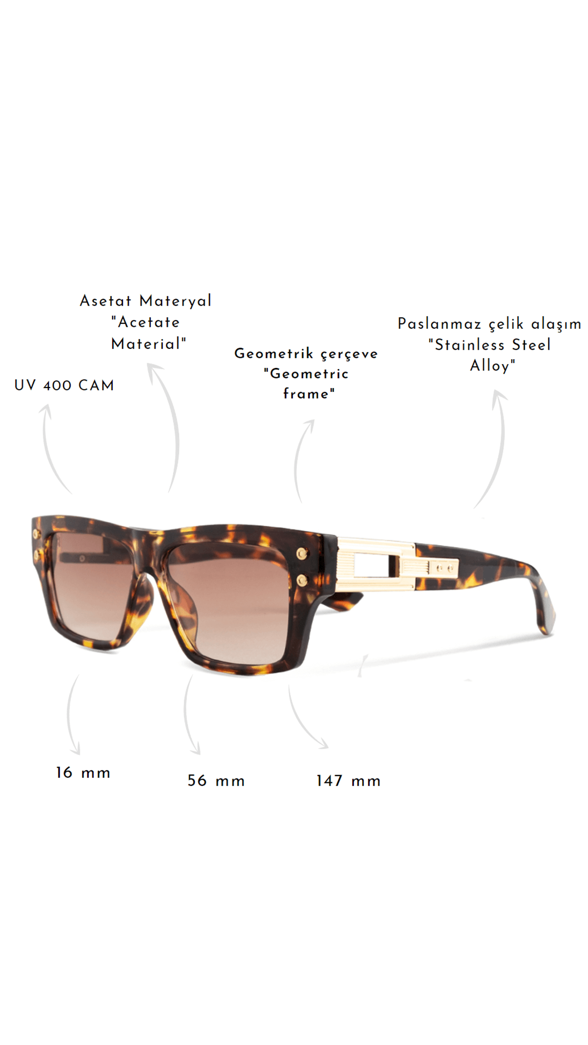 ROYAL EYEWEAR RE2852 LEOPAR GÜNEŞ GÖZLÜĞÜGÖZLÜKWATCHOFROYALRE2852ROYAL EYEWEAR RE2852 LEOPAR GÜNEŞ GÖZLÜĞÜ