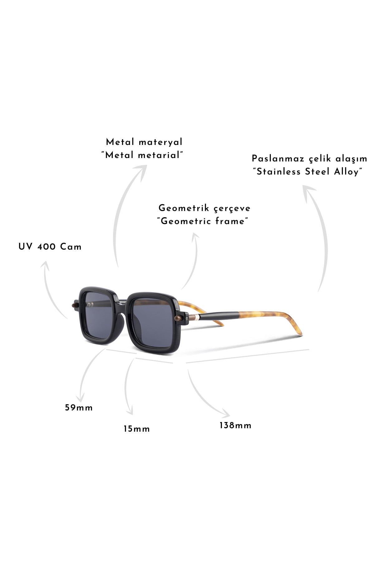 ROYAL EYEWEAR 86512 BLACK UNISEX GÜNEŞ GÖZLÜĞÜGÖZLÜKWATCHOFROYALRE86512BLCKROYAL EYEWEAR 86512 BLACK UNISEX GÜNEŞ GÖZLÜĞÜ