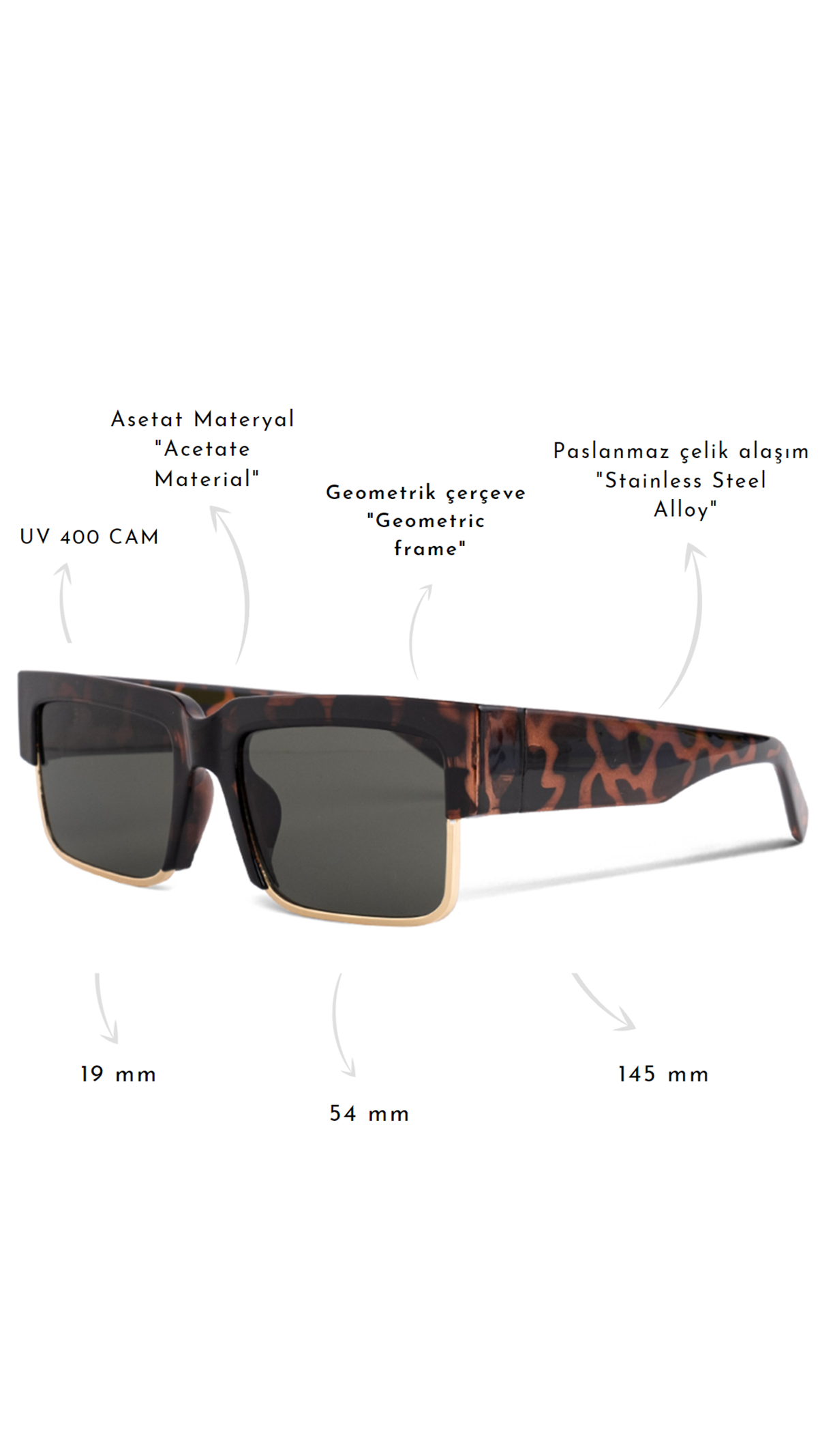 ROYAL EYEWEAR RE9171 LEOPAR GÜNEŞ GÖZLÜĞÜSUNGLASSESWATCHOFROYALRE9171ROYAL EYEWEAR RE9171 LEOPAR GÜNEŞ GÖZLÜĞÜ