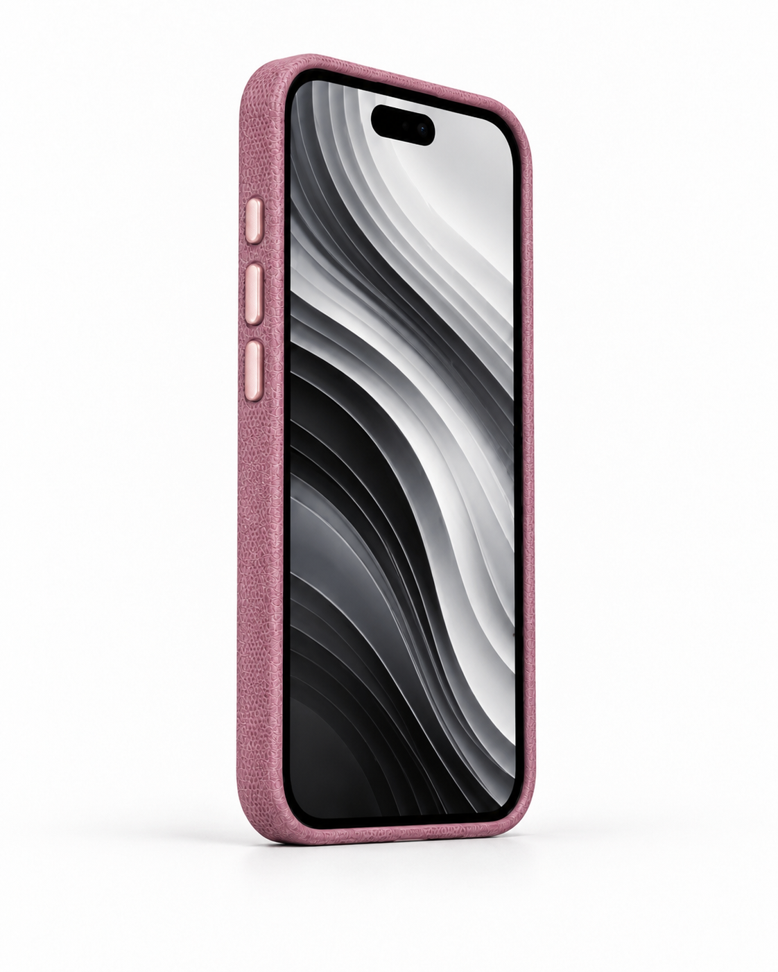 Nova Iphone 16 Deri Kartlıklı Telefon Kılıfı Pembe 