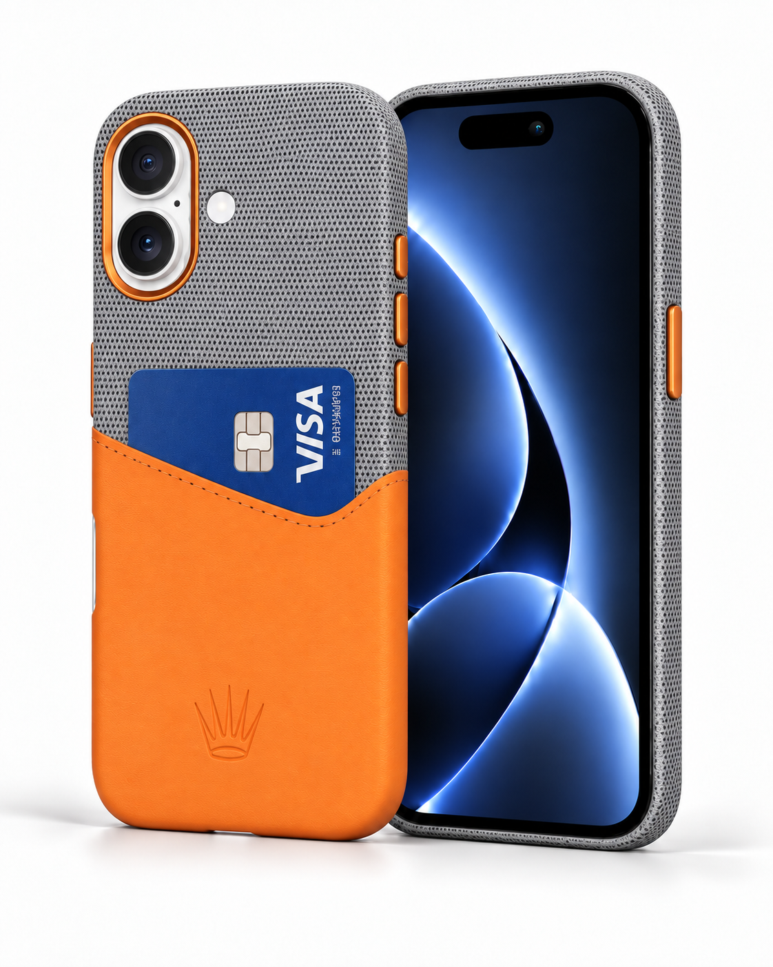 Nova Iphone 16 Deri Kartlıklı Telefon Kılıfı Turuncu-Gri Iphone 16 KılıfıWATCHOFROYALnovaNova Iphone 16 Deri Kartlıklı Telefon Kılıfı Turuncu-Gri 