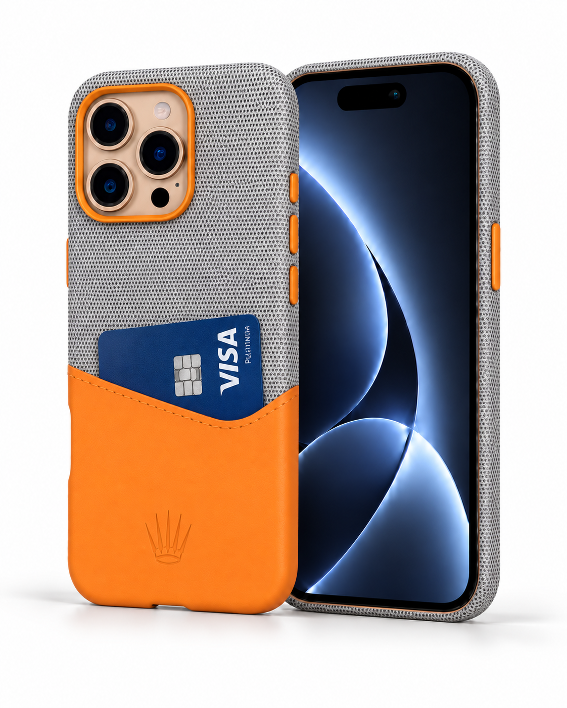 Nova Iphone 16 Pro Deri Kartlıklı Telefon Kılıfı Gri-Turuncu Iphone 16 Pro Telefon KılıfıWATCHOFROYALnovaNova Iphone 16 Pro Deri Kartlıklı Telefon Kılıfı Gri-Turuncu 