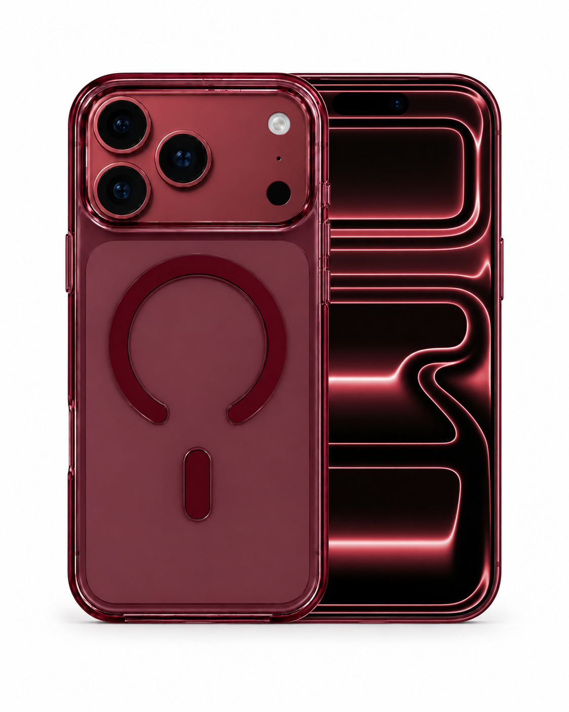 ClearCase Bordo iPhone 18 Pro Max Manyetik Şeffaf Kılıfiphone 17 proWATCHOFROYALclearCase18promaxClearCase Bordo iPhone 18 Pro Max Manyetik Şeffaf Kılıf