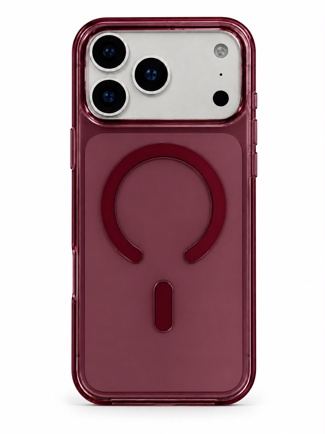 ClearCase Bordo iPhone 18 Pro Manyetik Şeffaf Kılıfiphone 17 proWATCHOFROYALclearCase18proClearCase Bordo iPhone 18 Pro Manyetik Şeffaf Kılıf