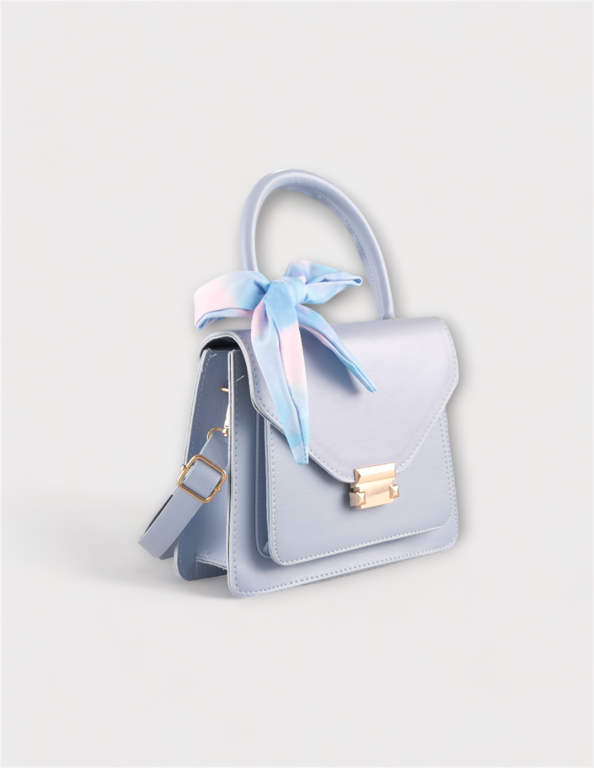 Fularlı Mavi Kadın Omuz Çantası GLORİAKADIN ÇANTASIWATCHOFROYALGLORİAFularlı Mavi Kadın Omuz Çantası GLORİA