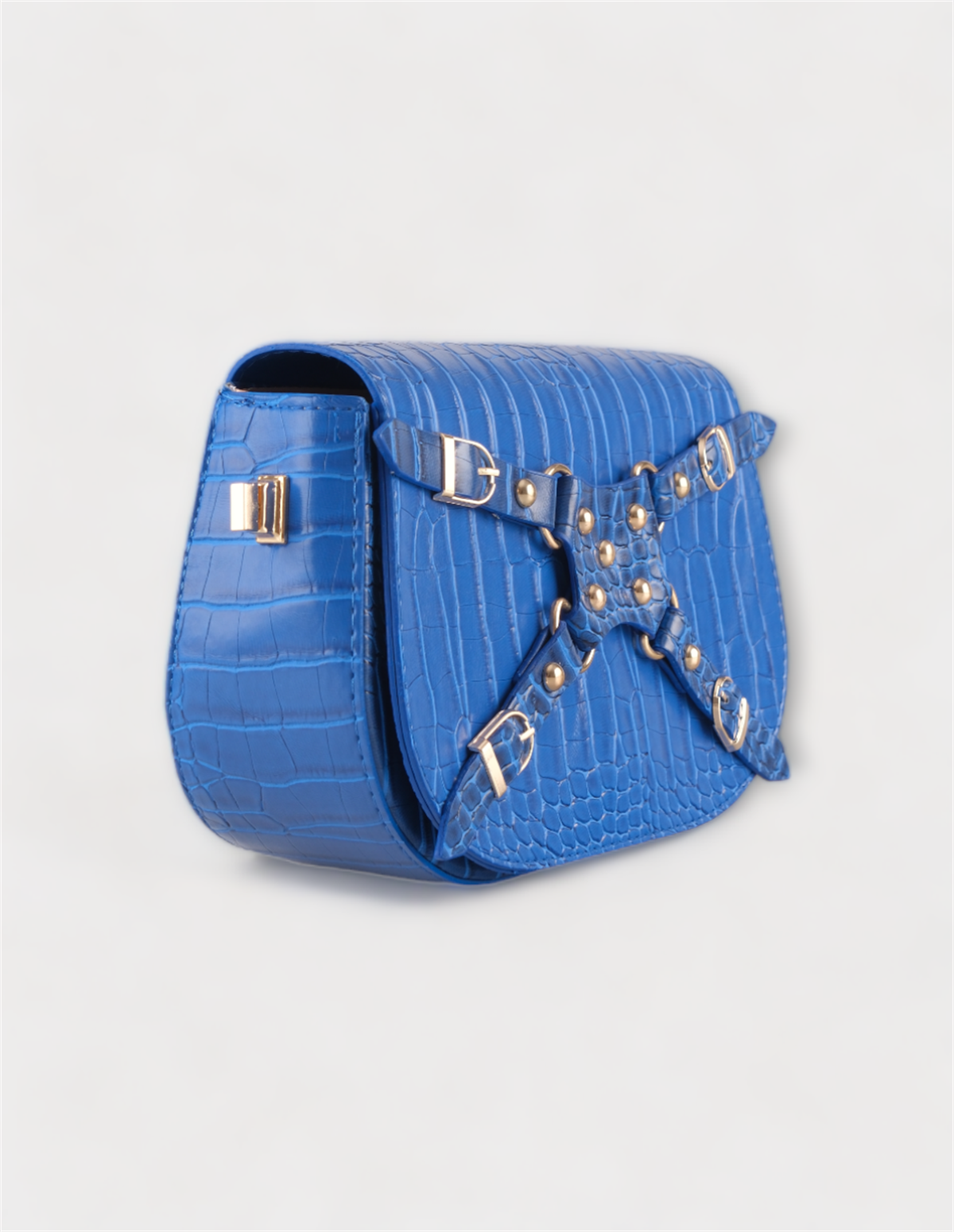 Kadın Çantası Mavi Ön Detaylı Desenli Omuz Ve El Çantası Saint MarieWomen BagWATCHOFROYALSAINT MARIEKadın Çantası Mavi Ön Detaylı Desenli Omuz Ve El Çantası Saint Marie