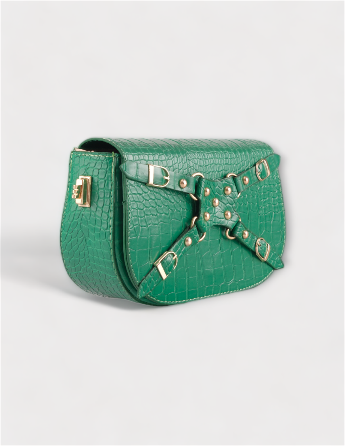 Kadın Çantası Yeşil Ön Detaylı Desenli Omuz Ve El Çantası Saint MarieWomen BagWATCHOFROYALSAINT MARIEKadın Çantası Yeşil Ön Detaylı Desenli Omuz Ve El Çantası Saint Marie