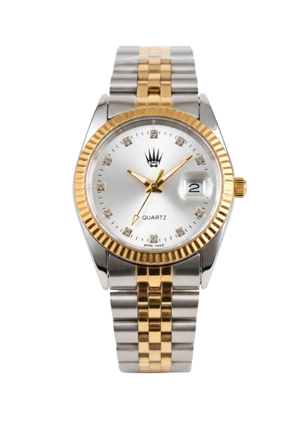 Elyra Silver Gold White Kadın Çelik Kol Saati   WatchesWATCHOFROYALElyraElyra Silver Gold White Kadın Çelik Kol Saati   