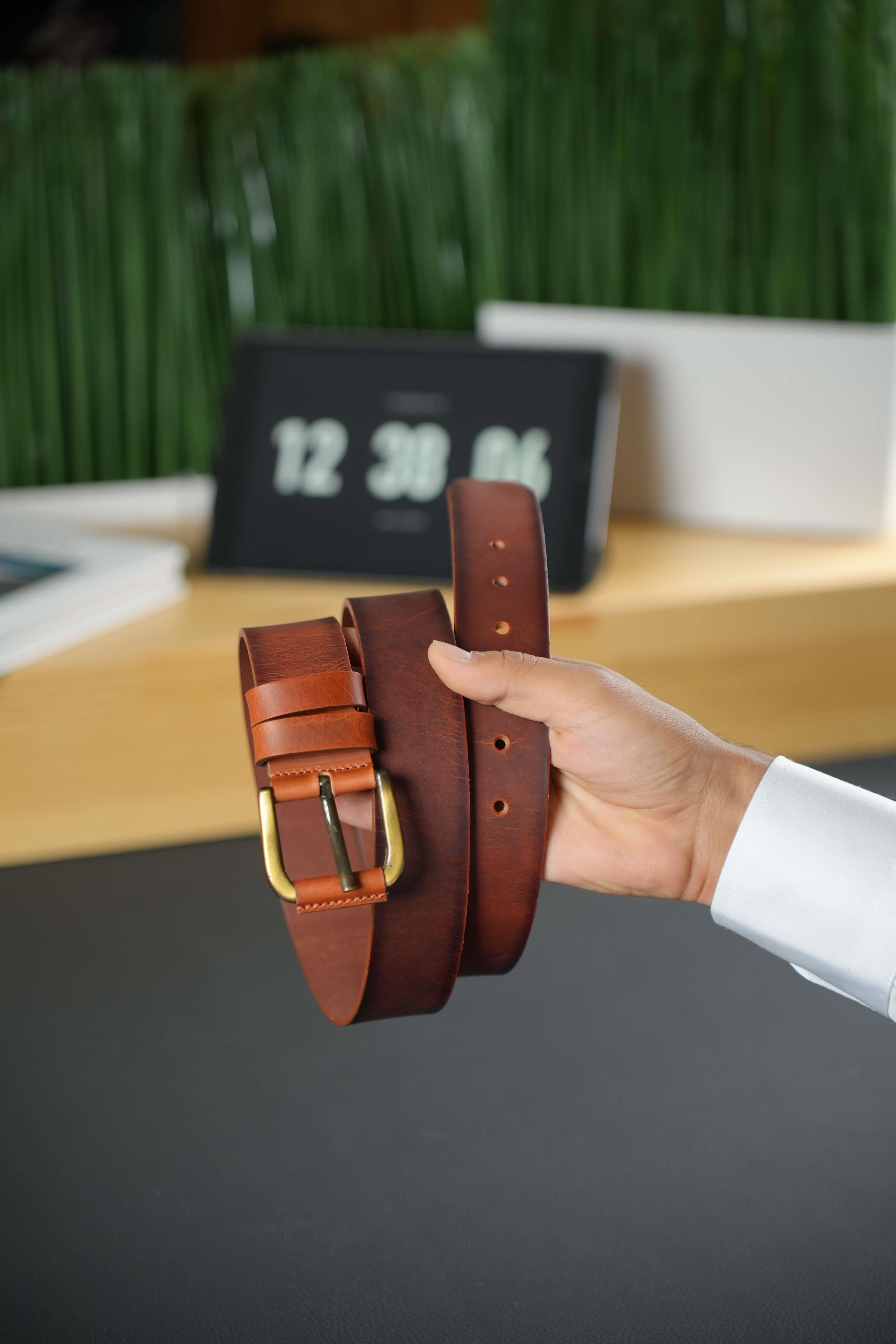 HAKİKİ DERİ TABA KEMER BeltWATCHOFROYALKEMERHAKİKİ DERİ TABA KEMER 