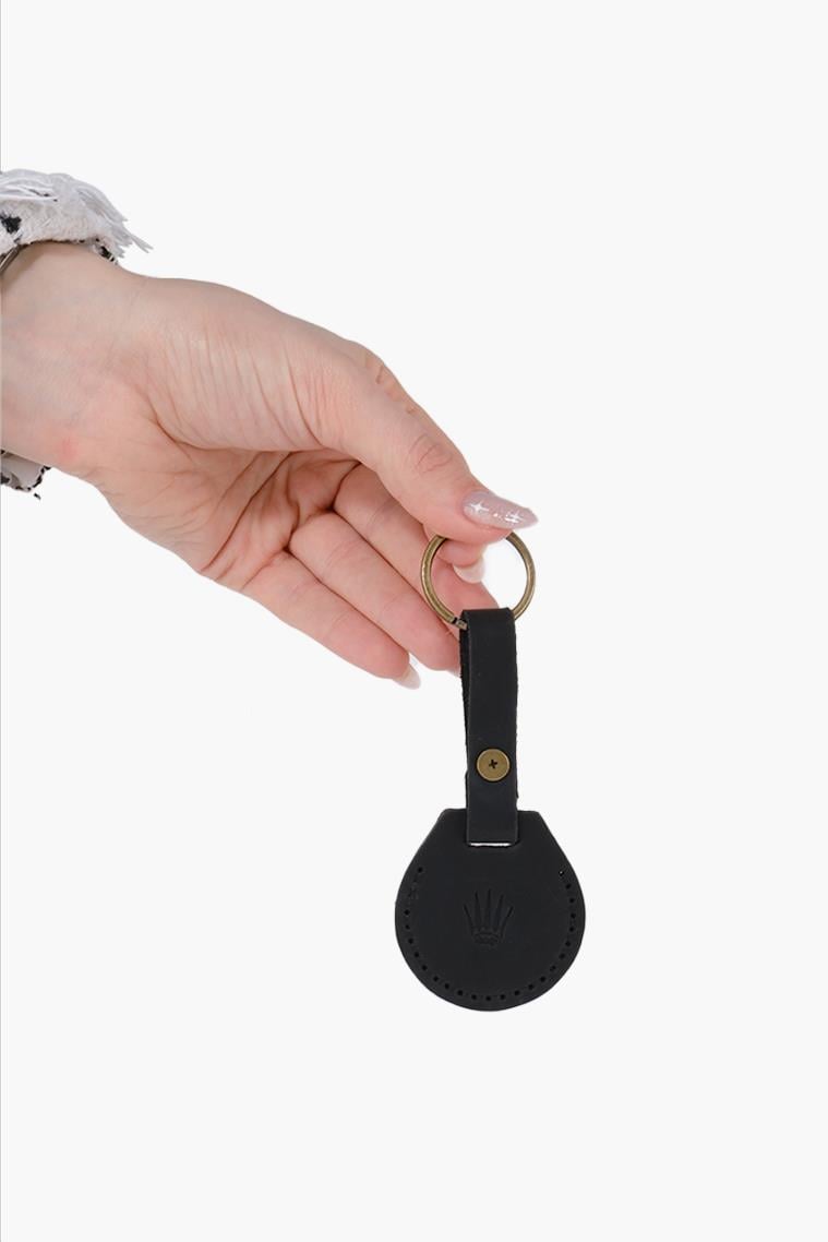 Apple AirTag Hakiki Deri Anahtarlık Mat SiyahKılıfWATCHOFROYALAİRTAGApple AirTag Hakiki Deri Anahtarlık Mat Siyah