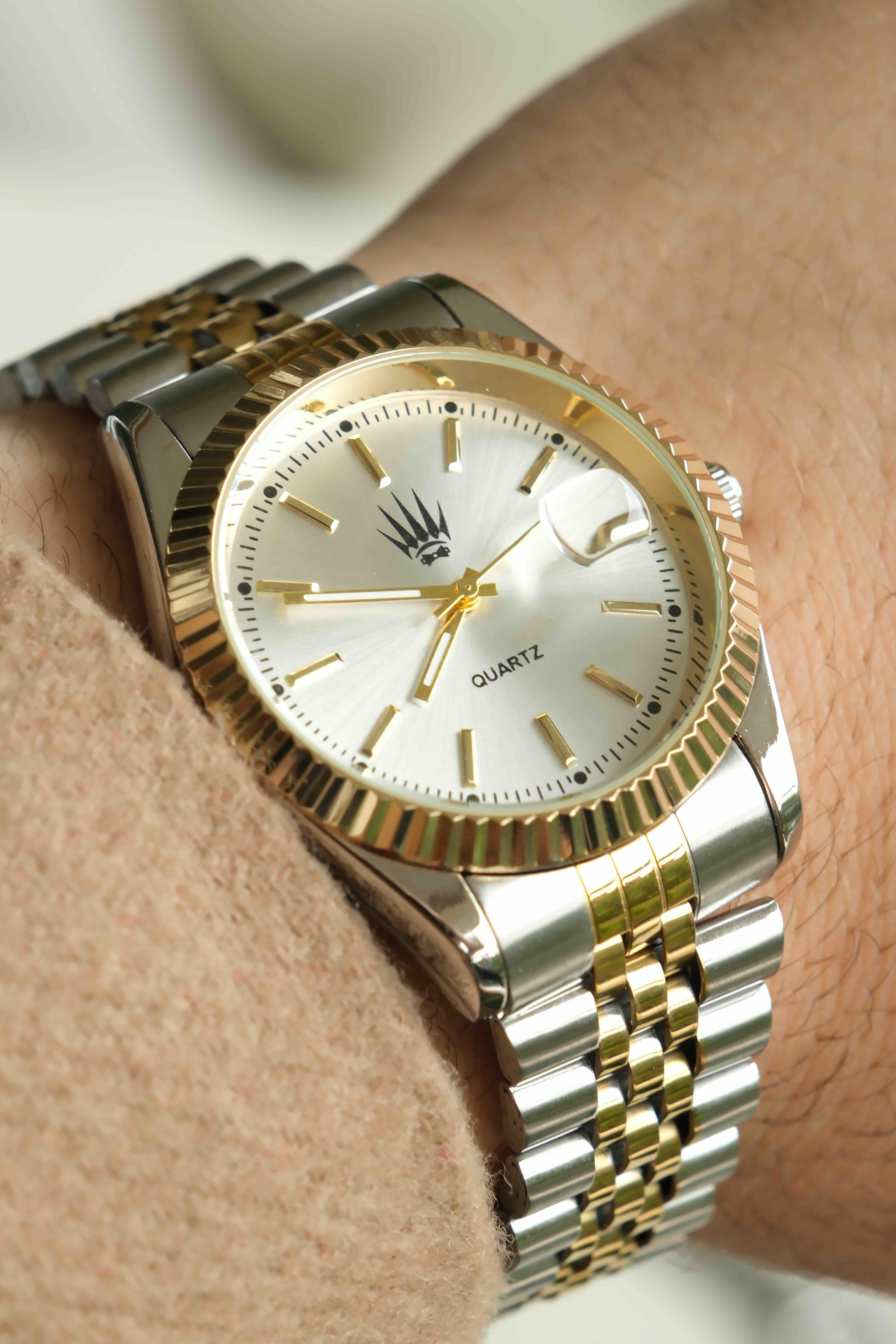 Silver Gold White Kol SaatiWatchesWATCHOFROYAL.Silver Gold White Kol Saati