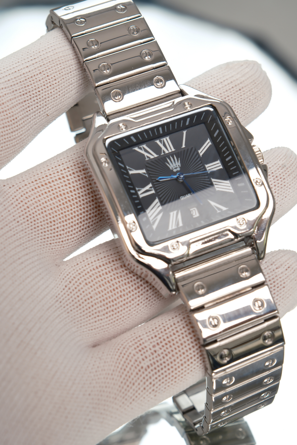 Monarch Classic Time Silver black Kol SaatiWatchesWATCHOFROYAL MONARCHMonarch Classic Time Silver black Kol Saati