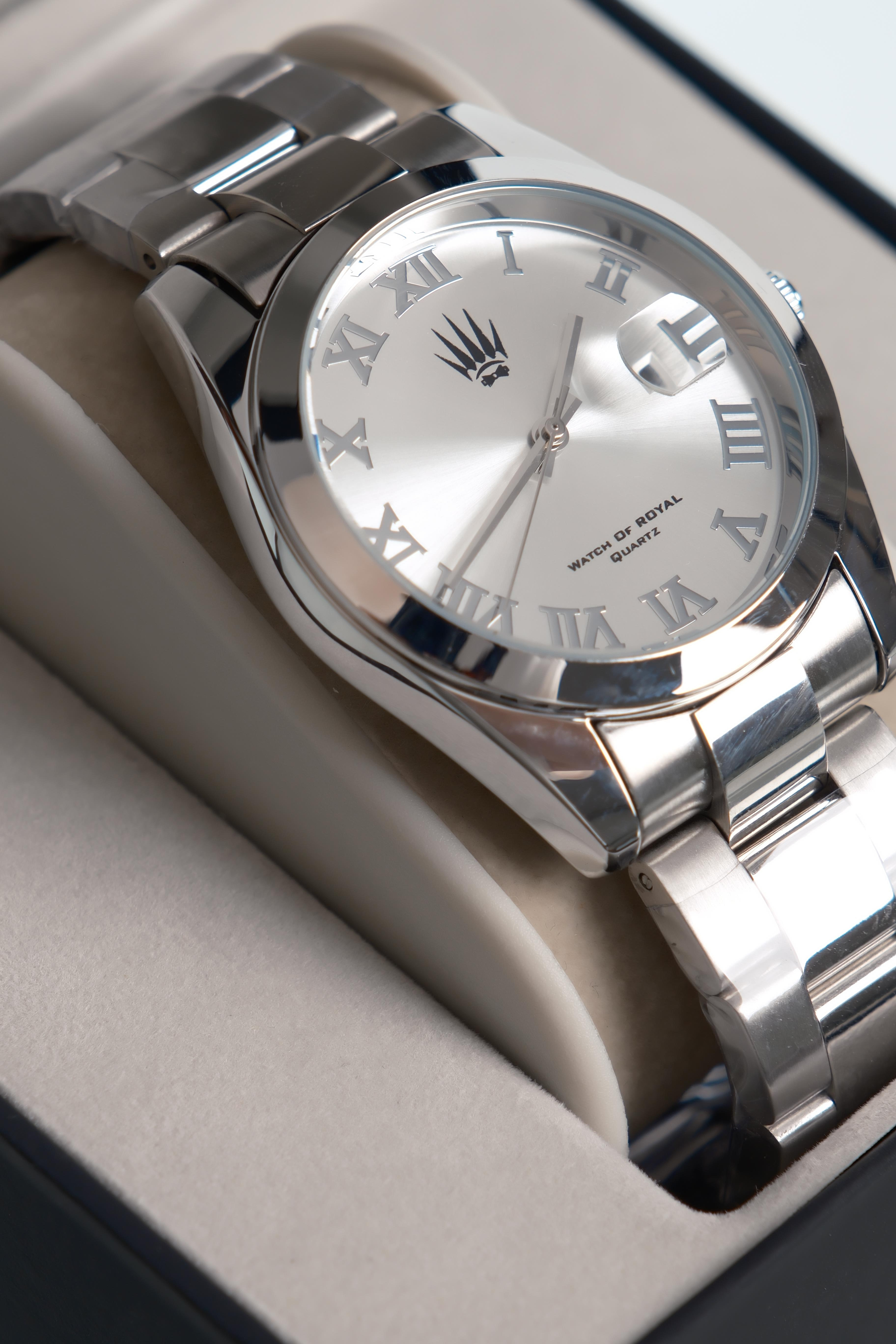 Aqualis Silver Çelik Kol SaatiWatchesWATCHOFROYALAqualisAqualis Silver Çelik Kol Saati