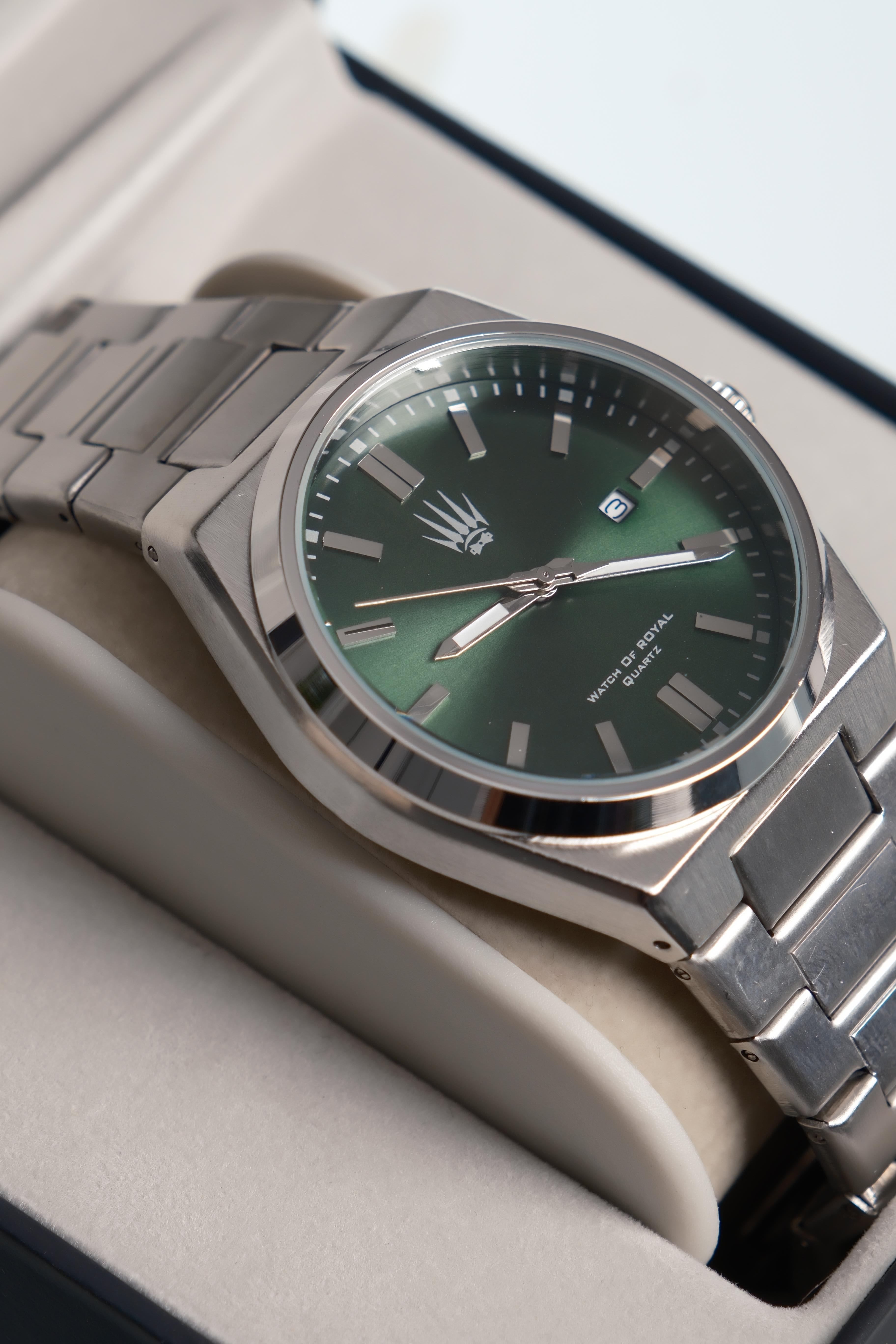 Blaze Bold Silver Yeşil Kol SaatiWatchesWATCHOFROYALblaze boldBlaze Bold Silver Yeşil Kol Saati