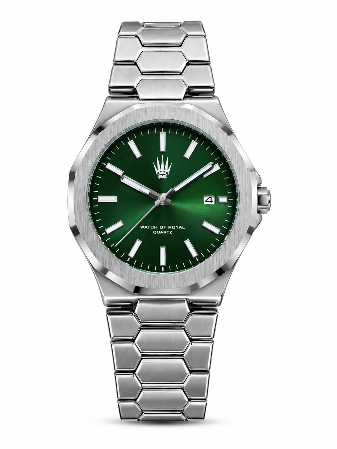 Bound Silver Green Çelik Kol SaatiKol SaatiWATCHOFROYALboundBound Silver Green Çelik Kol Saati