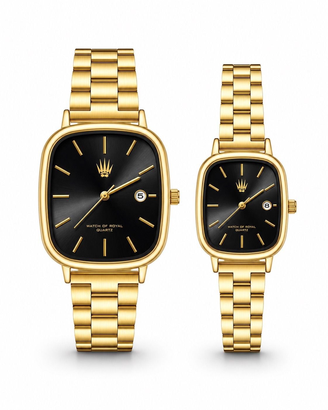 Çift Saati Classic Time Gold Black Kol SaatiWatchesWATCHOFROYALçiftsaatiClassicÇift Saati Classic Time Gold Black Kol Saati