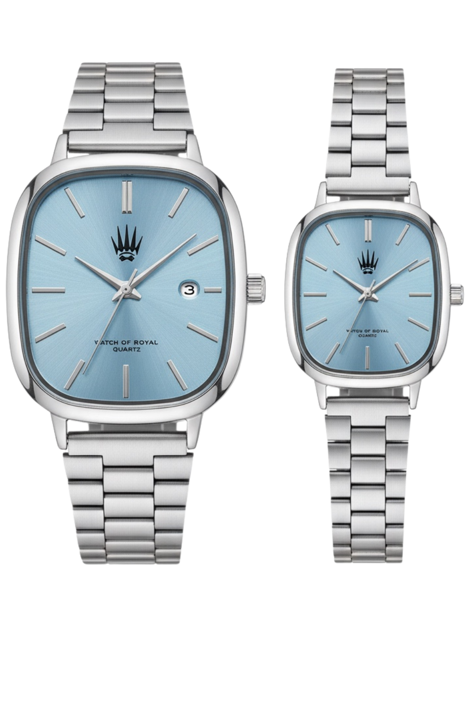 Çift Saati Classic Time Silver Mavi Kol SaatiWatchesWATCHOFROYALçiftsaatiClassicÇift Saati Classic Time Silver Mavi Kol Saati