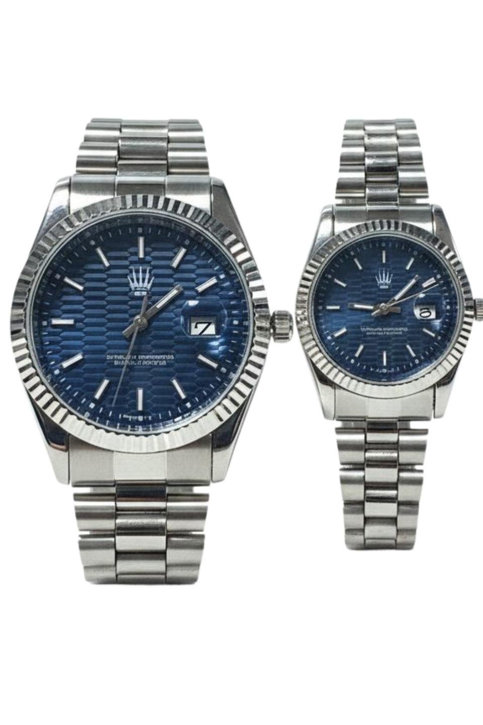 2'li Set Çift Saati Lyric Silver Lacivert Kol SaatiWatchesWATCHOFROYALçiftsaatiLyric2'li Set Çift Saati Lyric Silver Lacivert Kol Saati