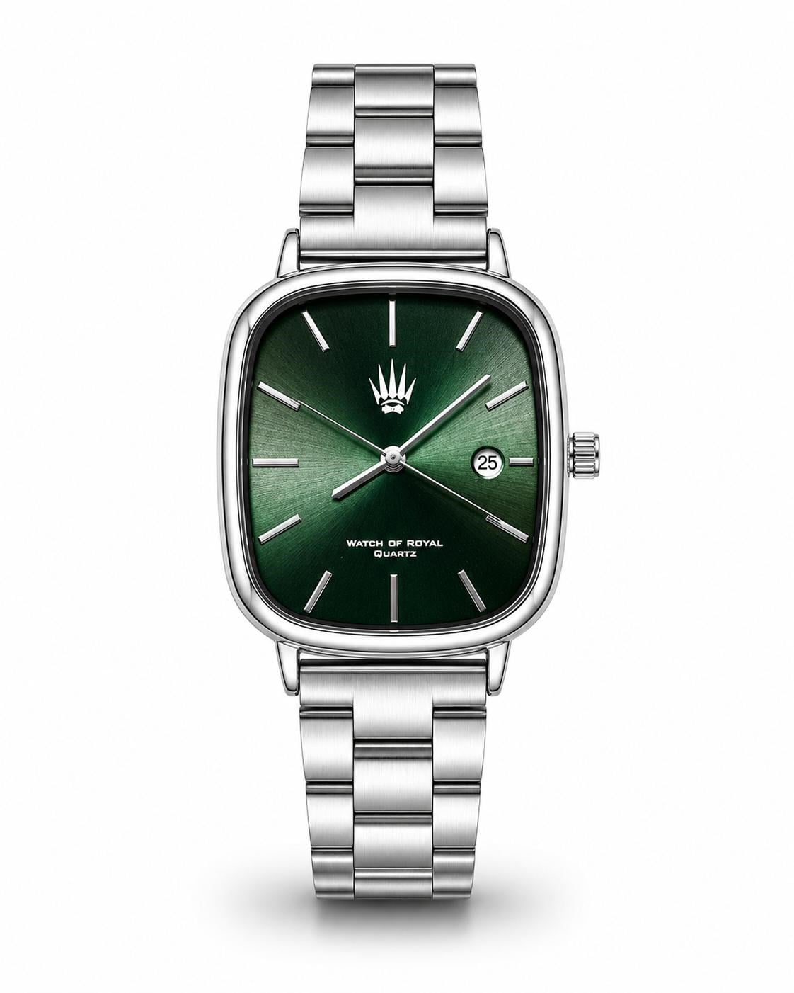 Classic Time Silver Green Kol SaatiKol SaatiWATCHOFROYALClassicTimeClassic Time Silver Green Kol Saati