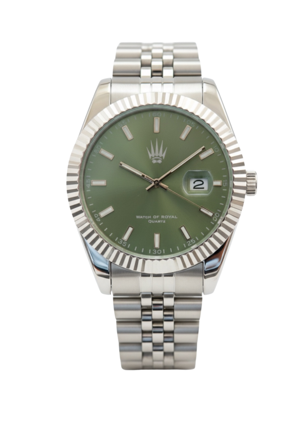 Crest Line Silver Yeşil Kol SaatiWatchesWATCHOFROYALCrest LineCrest Line Silver Yeşil Kol Saati