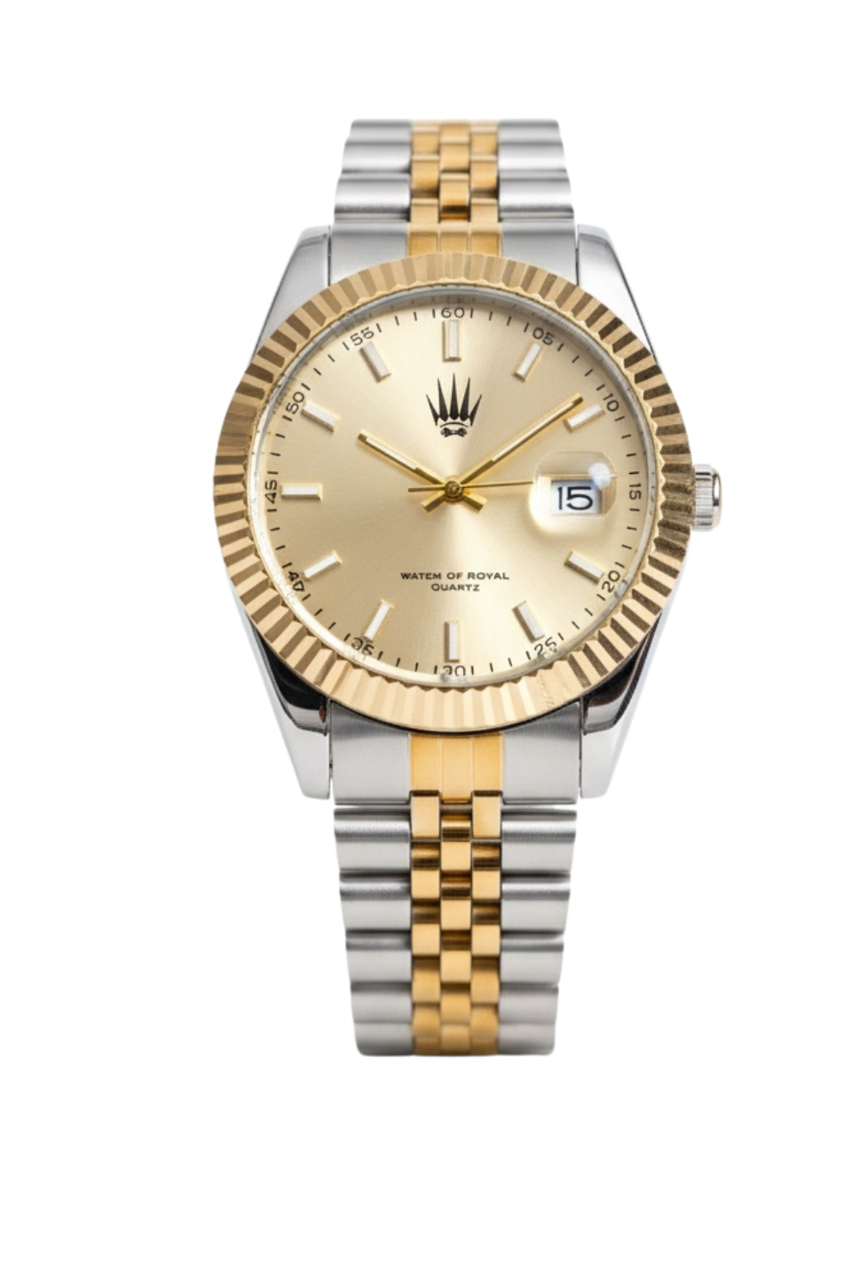 Crest Line Silver Gold Yellow Kol SaatiKol SaatiWATCHOFROYALCrest LineCrest Line Silver Gold Yellow Kol Saati