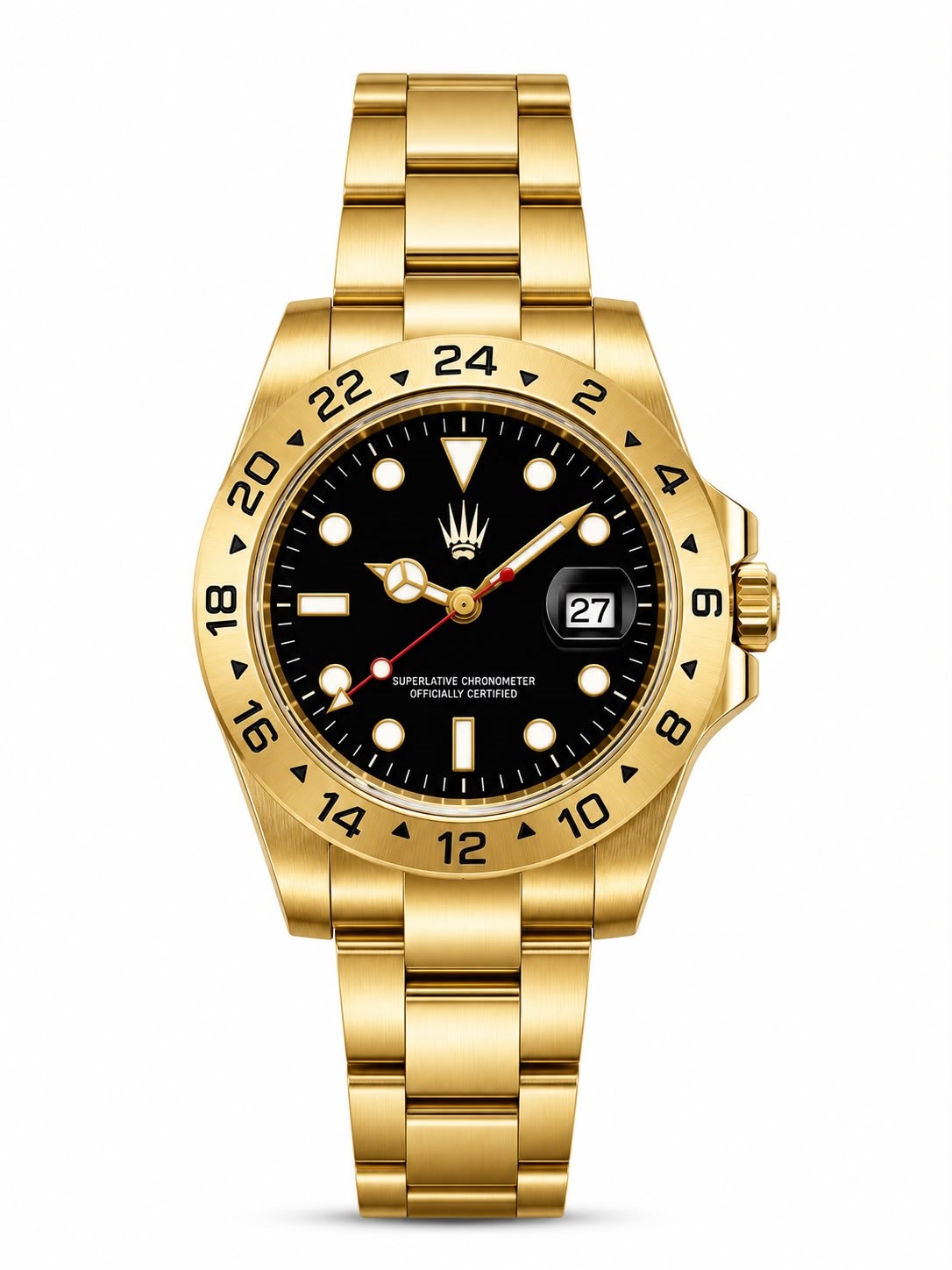 Daytrack  Gold Black Çelik Kol SaatiKol SaatiWATCHOFROYALDaytrackDaytrack  Gold Black Çelik Kol Saati